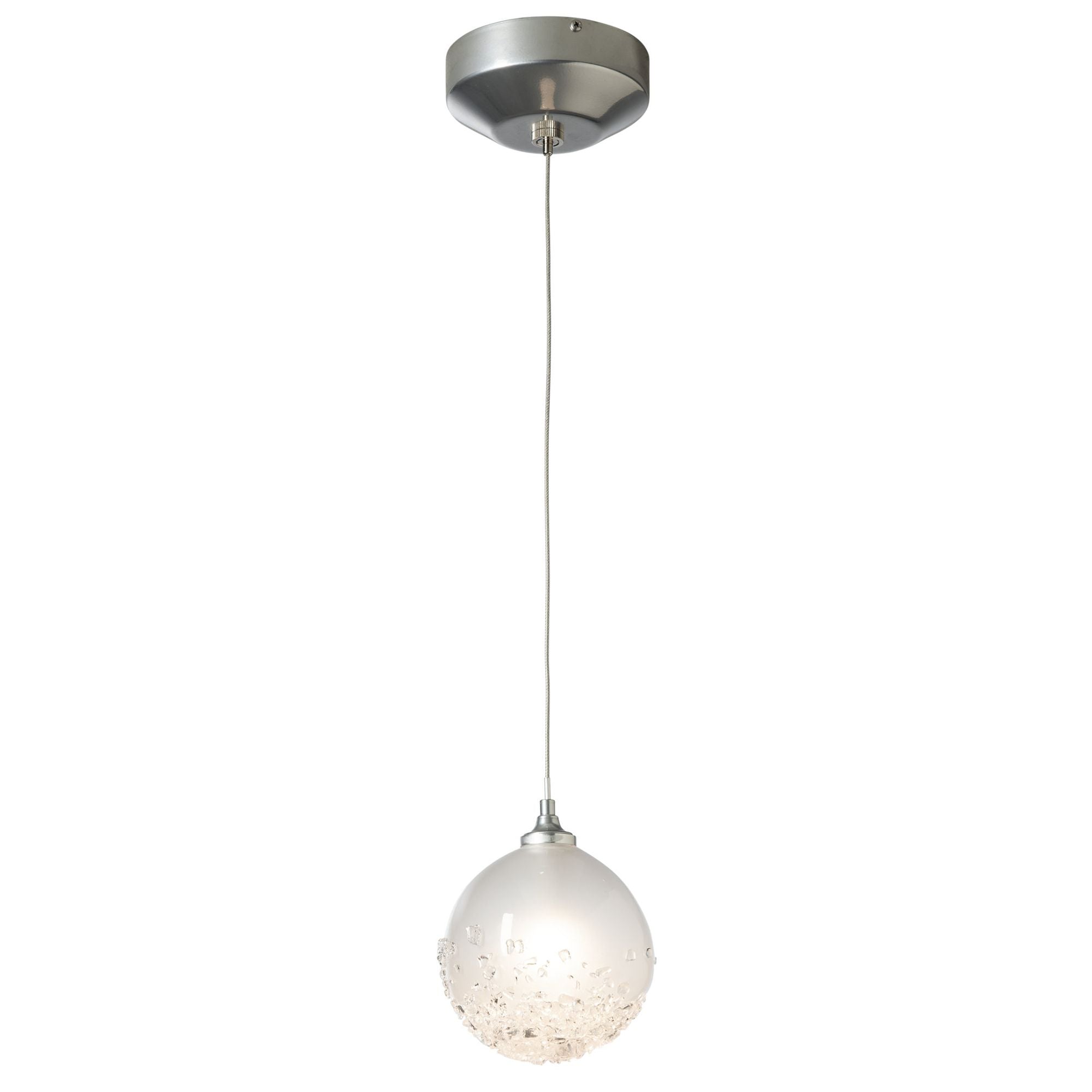 Fritz Globe 1-Light Mini Pendant 1-Light Frosted Glass (FD) in Sterling