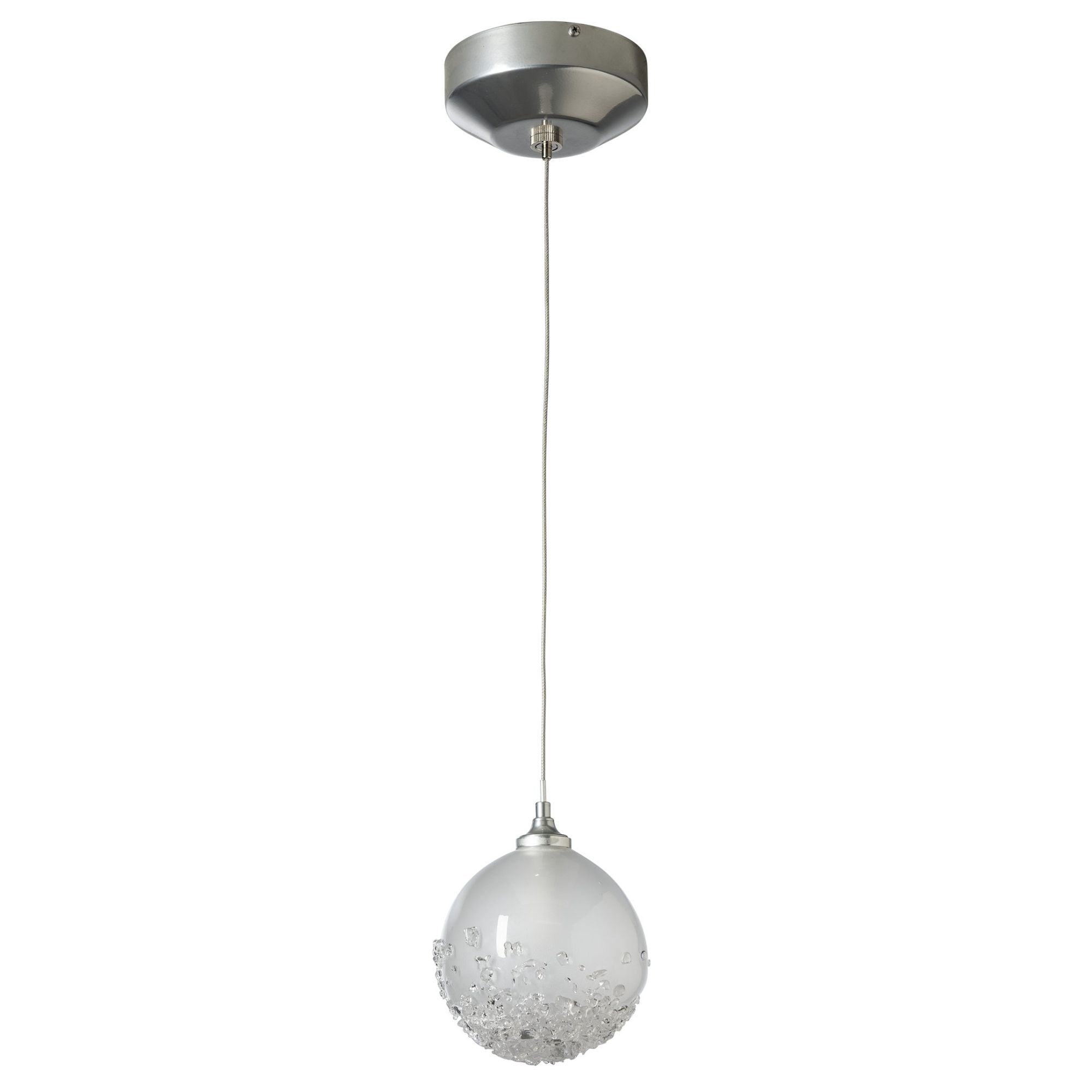 Fritz Globe 1-Light Mini Pendant 1-Light Frosted Glass (FD) in Sterling