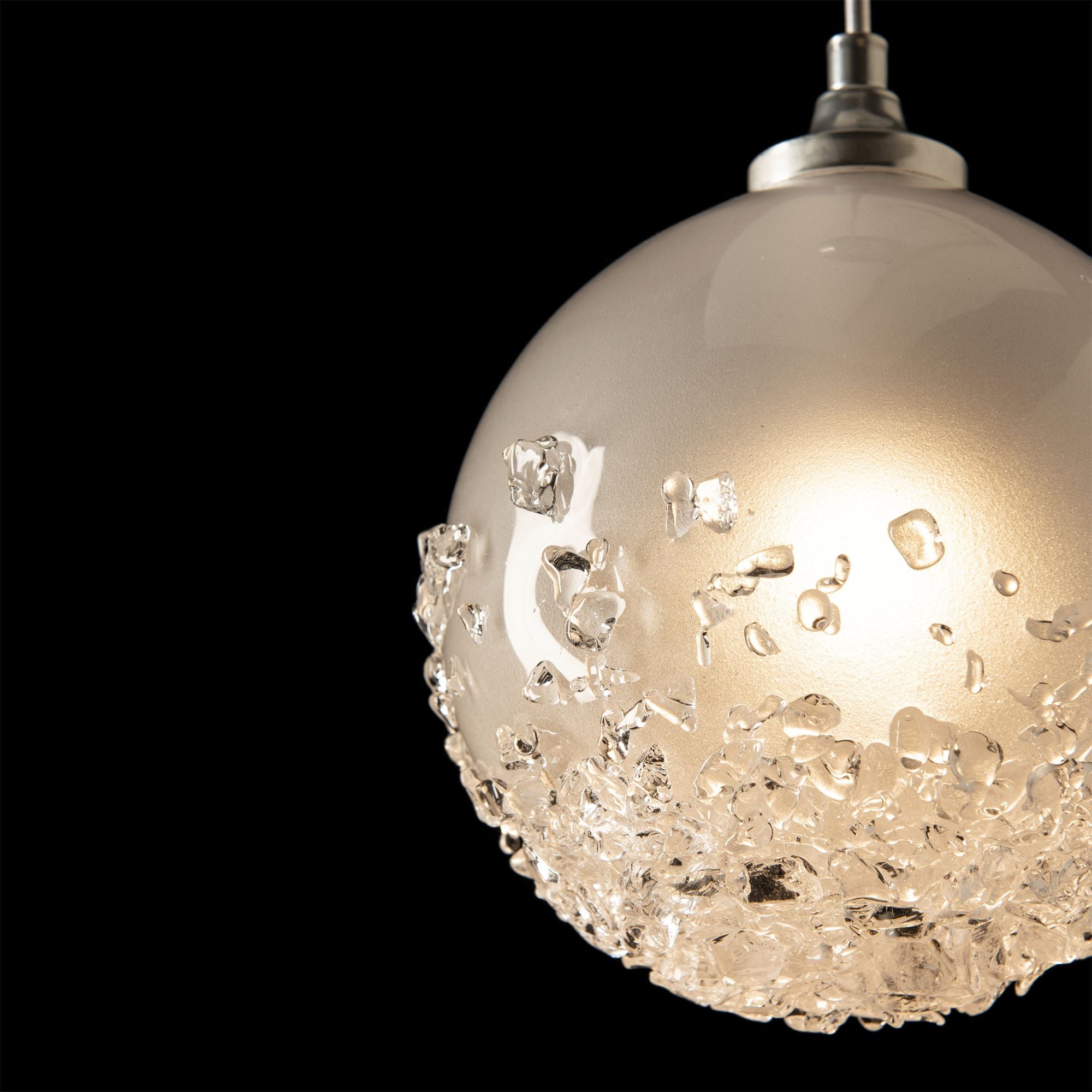 Fritz Globe 1-Light Mini Pendant 1-Light Frosted Glass (FD) in Sterling