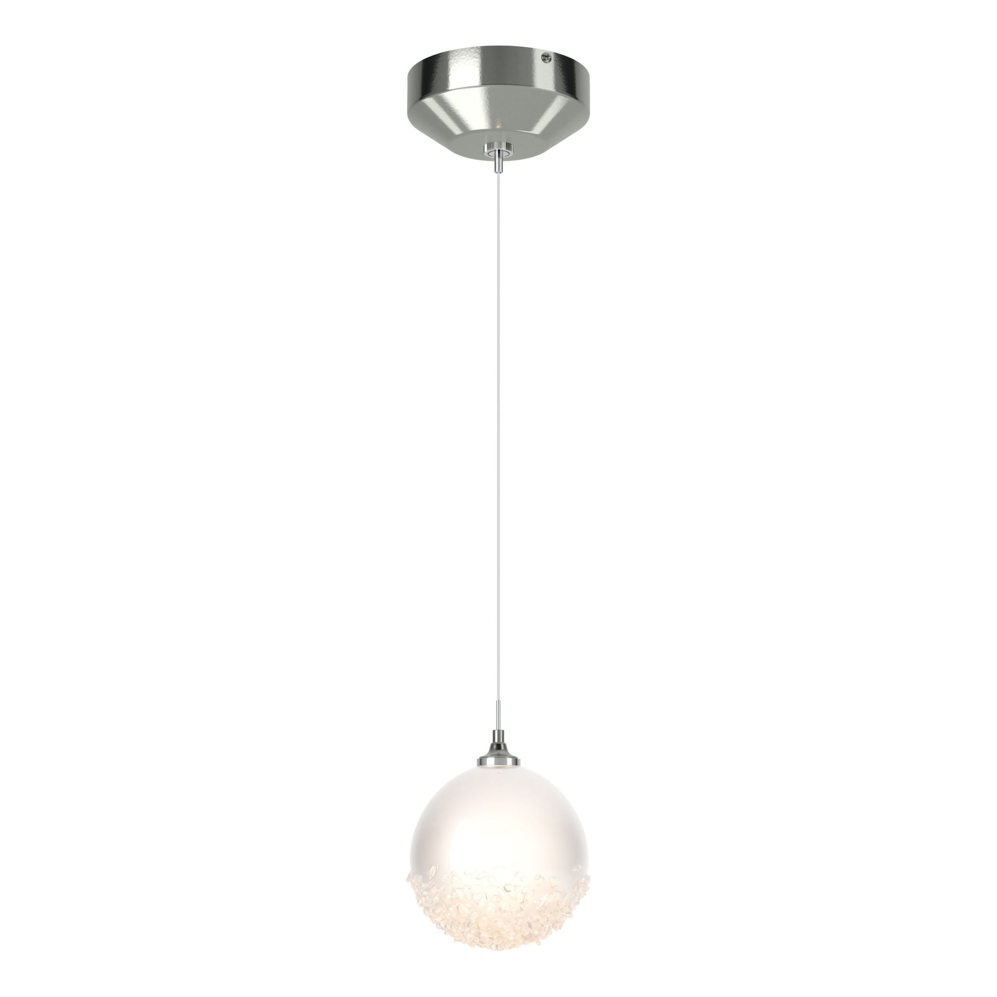 Fritz Globe 1-Light Mini Pendant 1-Light Frosted Glass (FD) in Sterling