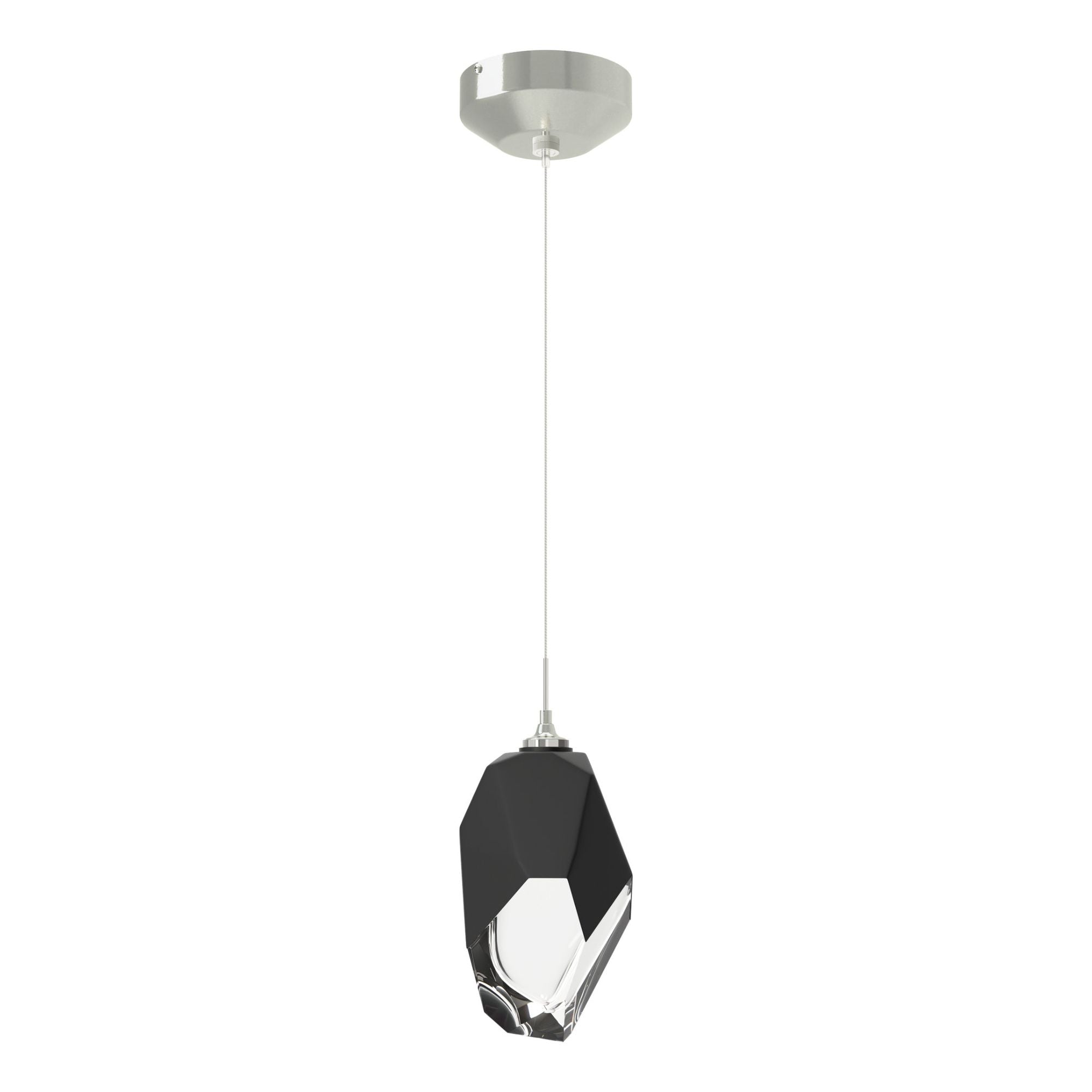 Chrysalis 1-Light Large Pendant 1-Light Black Crystal (BP) in Sterling