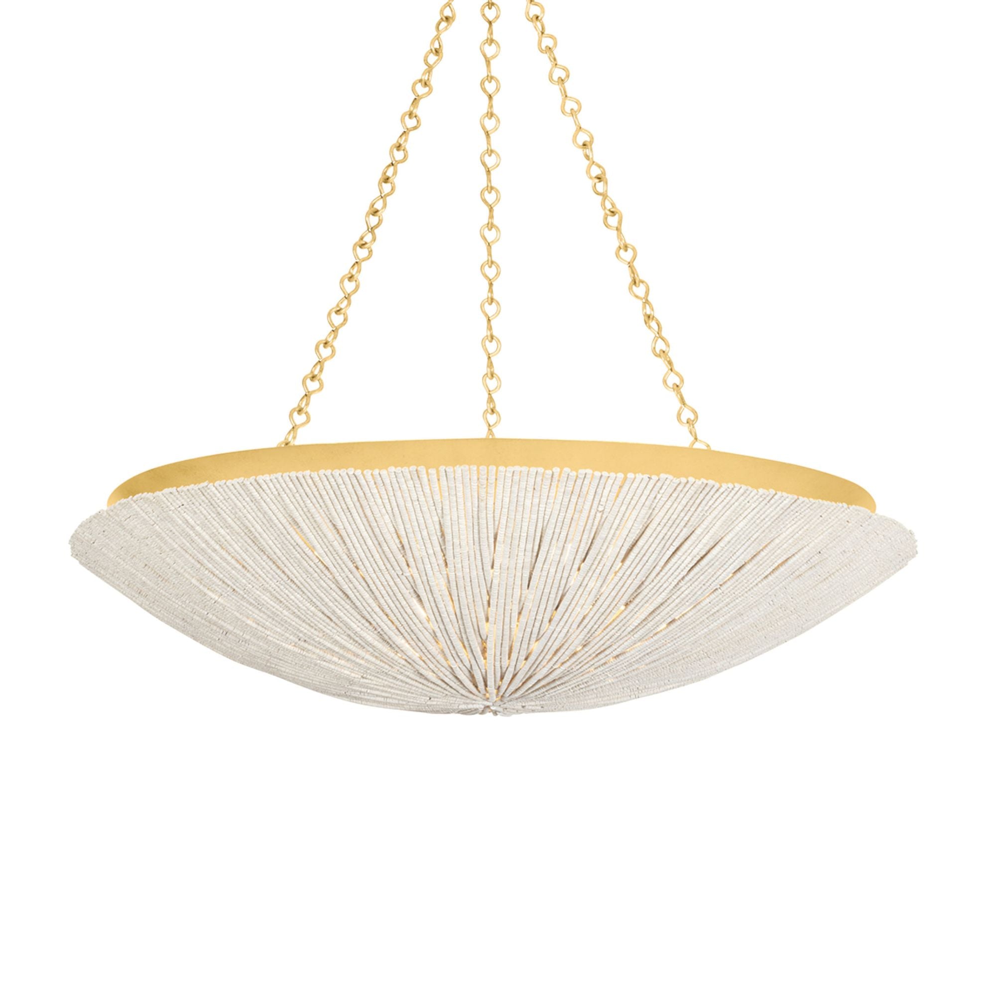 Summerside 6-Light Pendant in Vintage Gold Leaf 37W x 8.75H