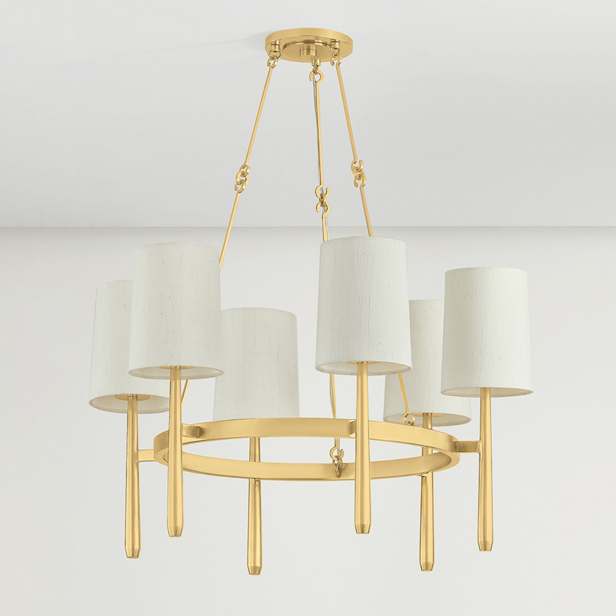 Bridgeton 6-Light Chandelier in Aged Brass 30W x 18.25H