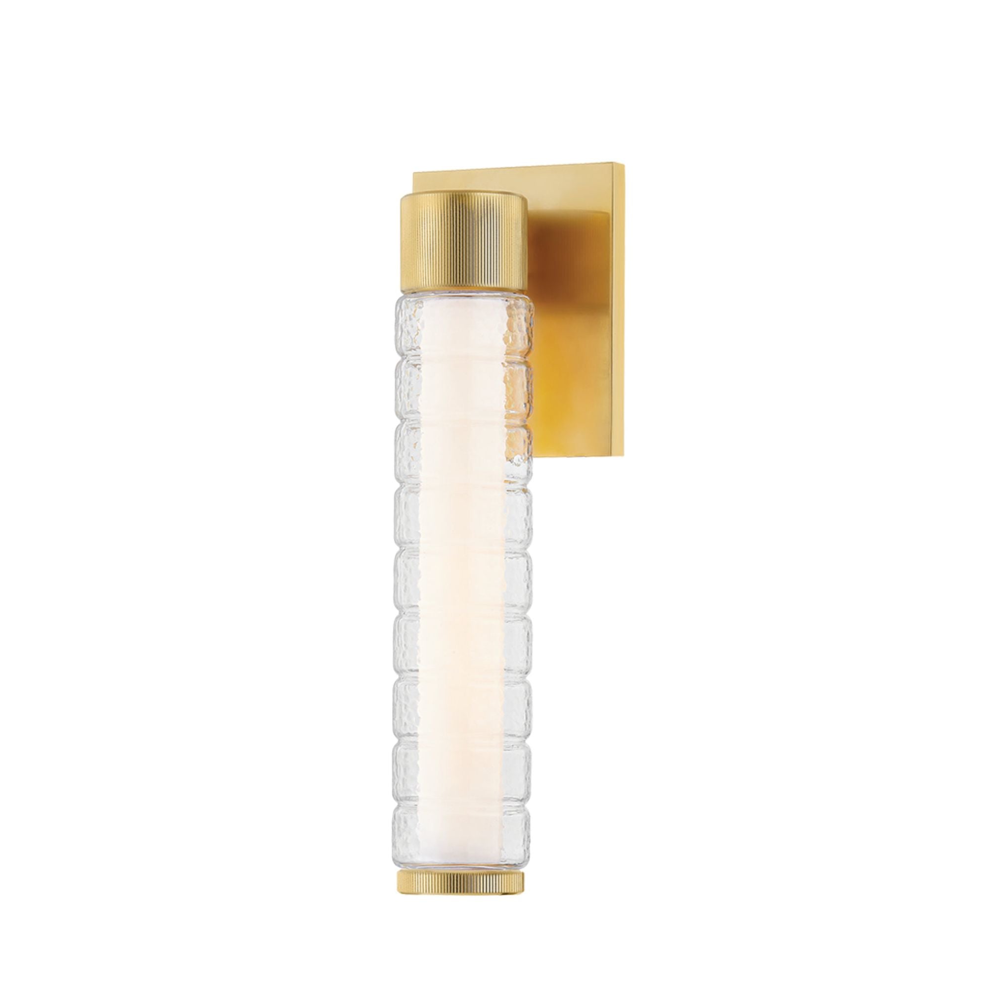Castor 1-Light Bath and Vanity in Aged Brass 4.25W x 13.5H