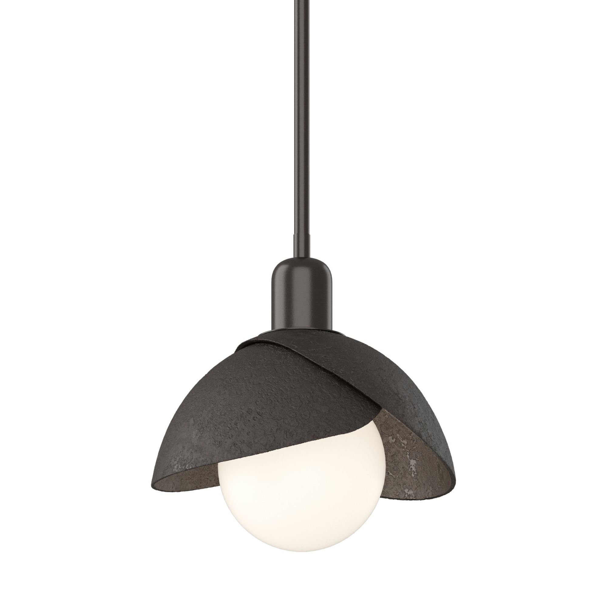 Brooklyn Double Shade Mini Pendant 1-Light Oil Rubbed Bronze Accent in Oil Rubbed Bronze