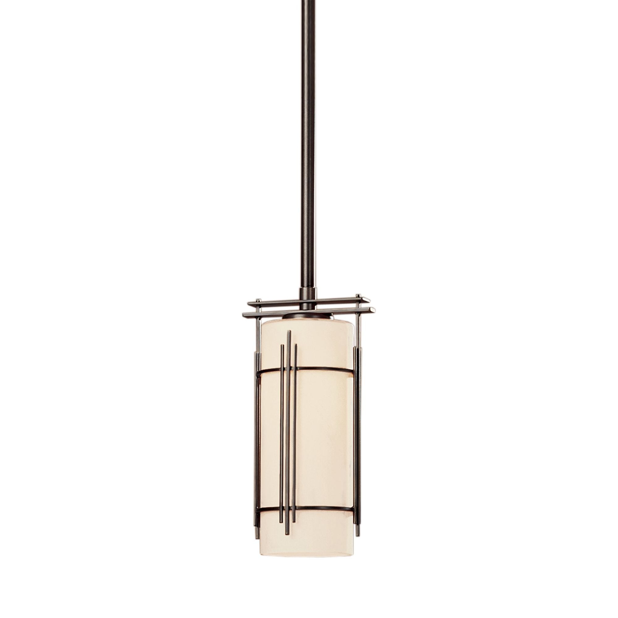 Paralline Mini Pendant 1-Light Opal Glass (GG) in Dark Smoke