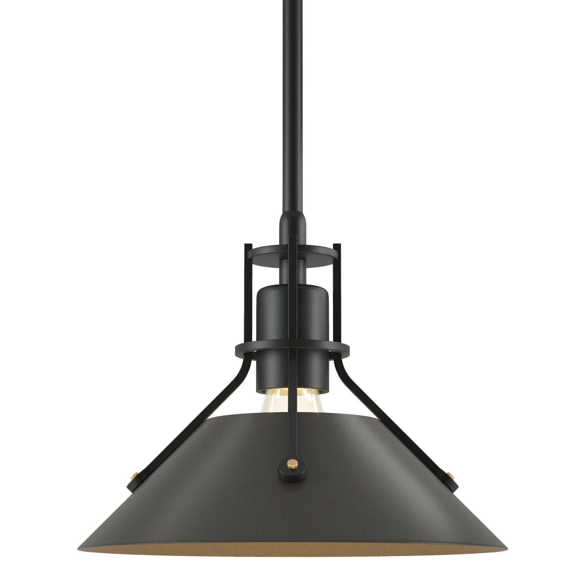 Henry Mini Pendant 1-Light Dark Smoke Accent in Black