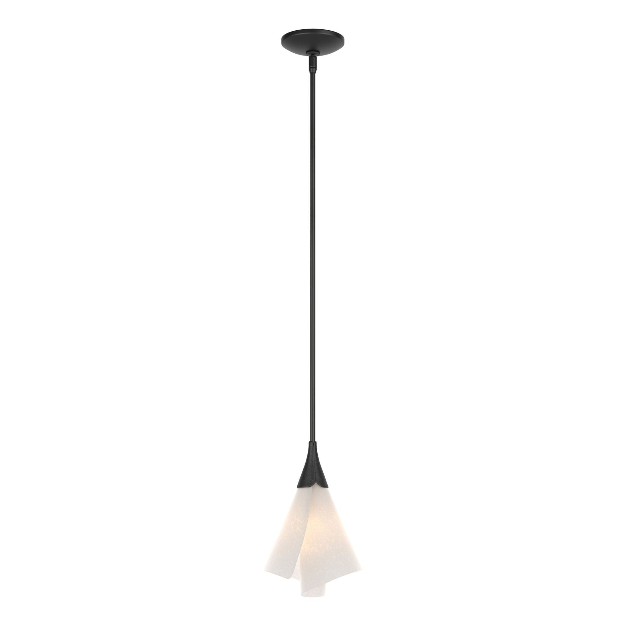 Mobius Mini Pendant 1-Light Spun Frost (SH) in Black
