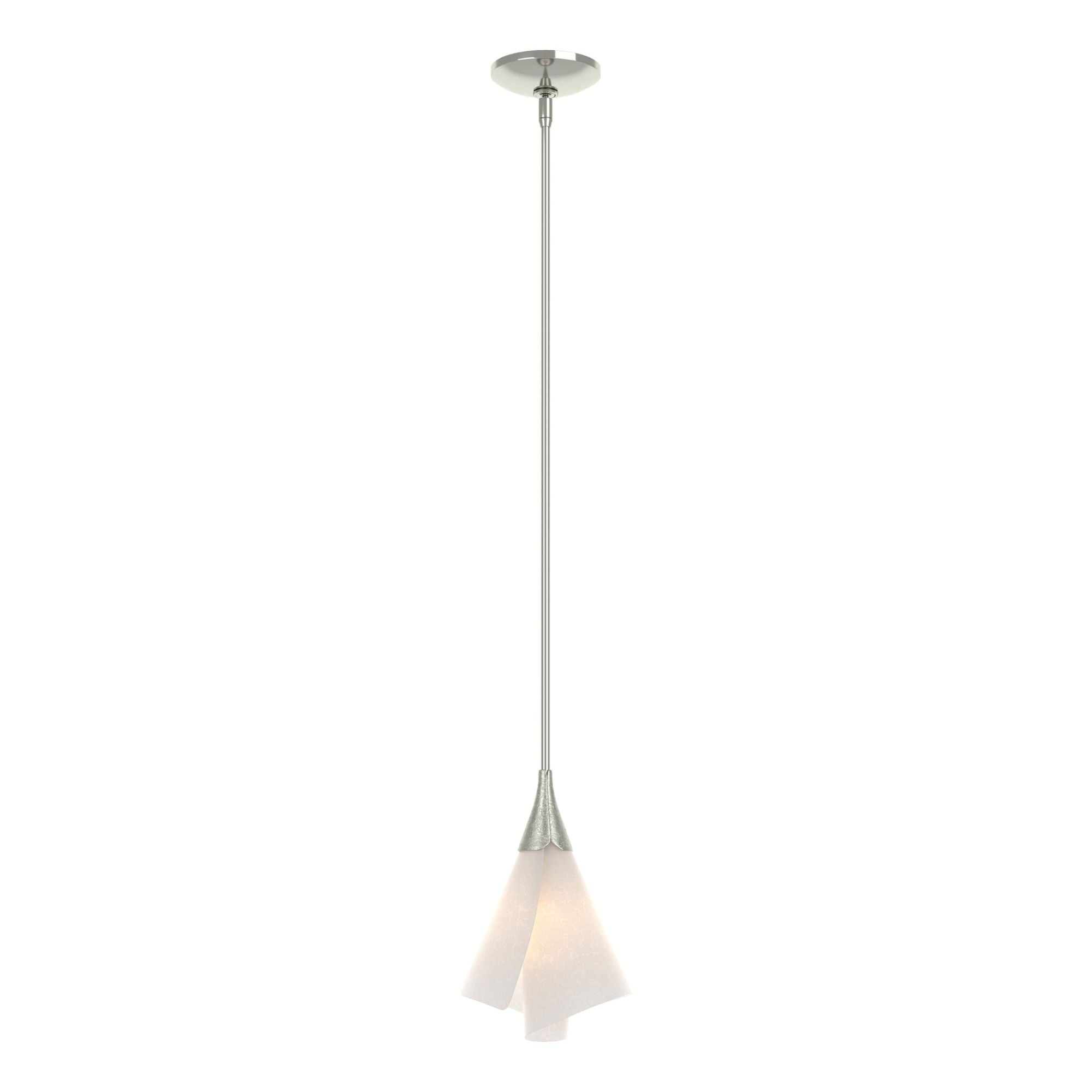 Mobius Mini Pendant 1-Light Spun Frost (SH) in Sterling