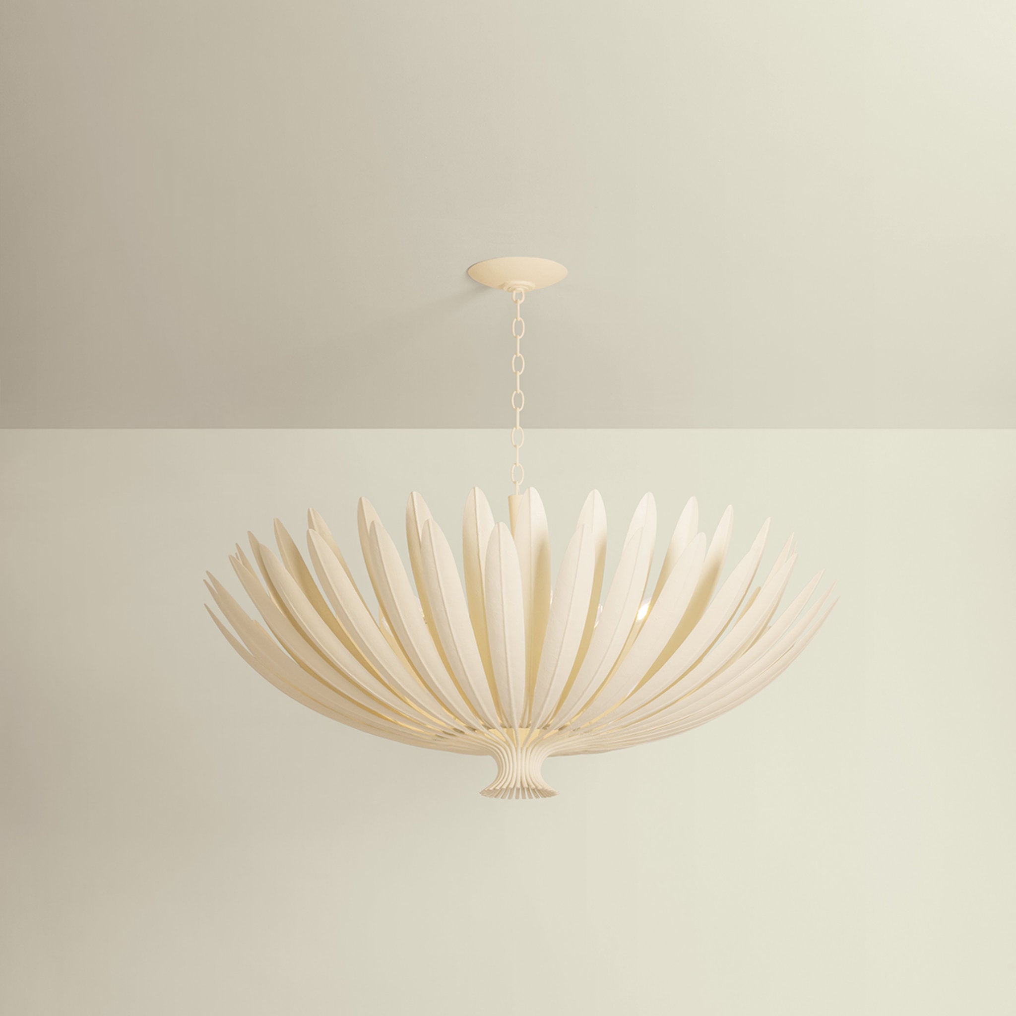 Whitfield 12-Light Chandelier in Cream Plaster 48W x 24H