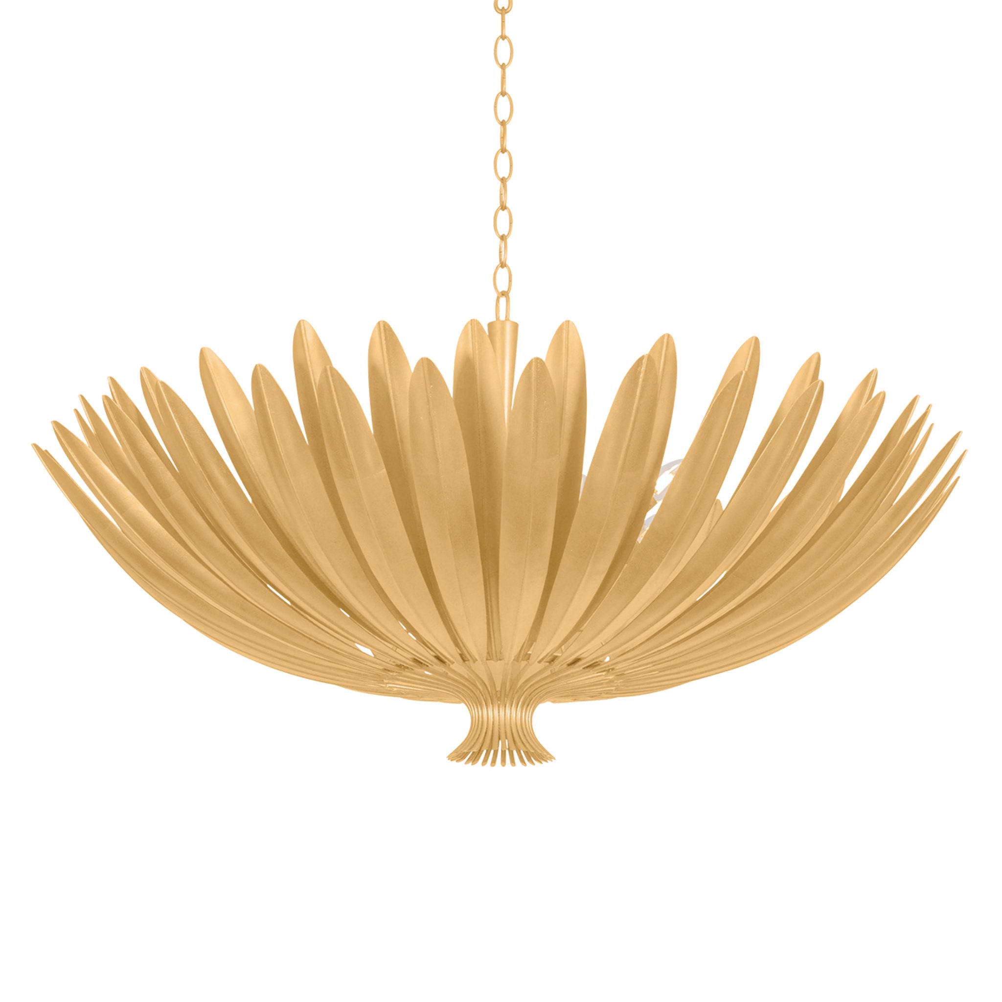 Whitfield 12-Light Chandelier in Vintage Gold Leaf 48W x 24H