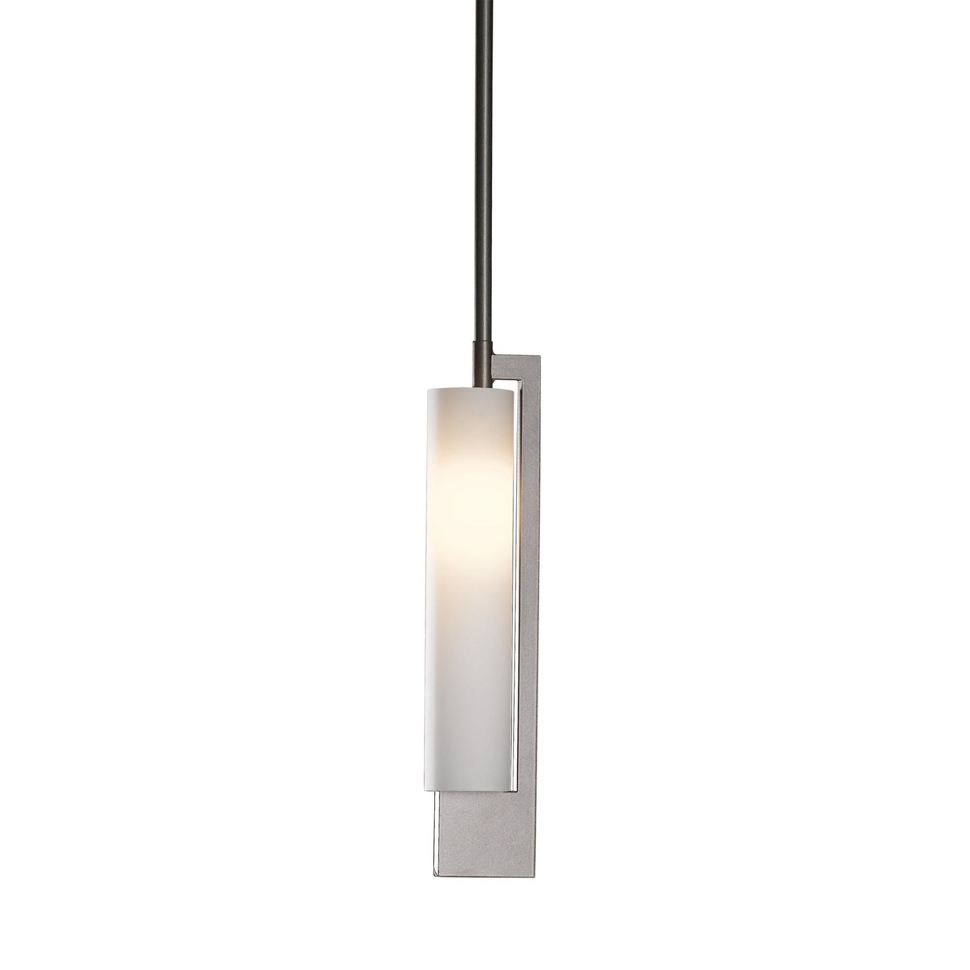 Axis Mini Pendant 1-Light Opal Glass (GG) in Dark Smoke