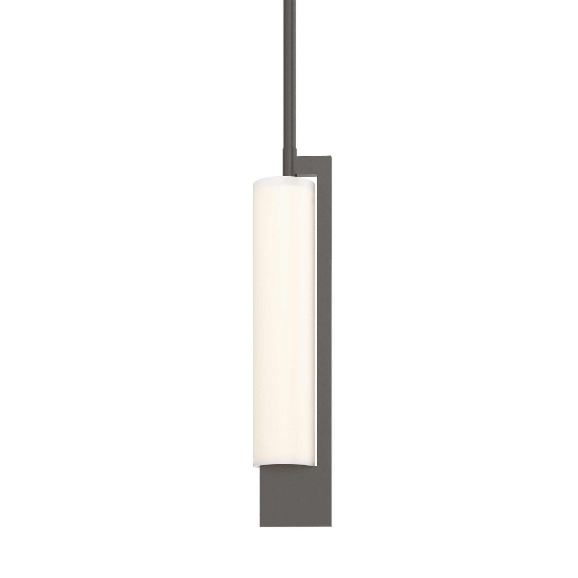 Axis Mini Pendant 1-Light Opal Glass (GG) in Dark Smoke