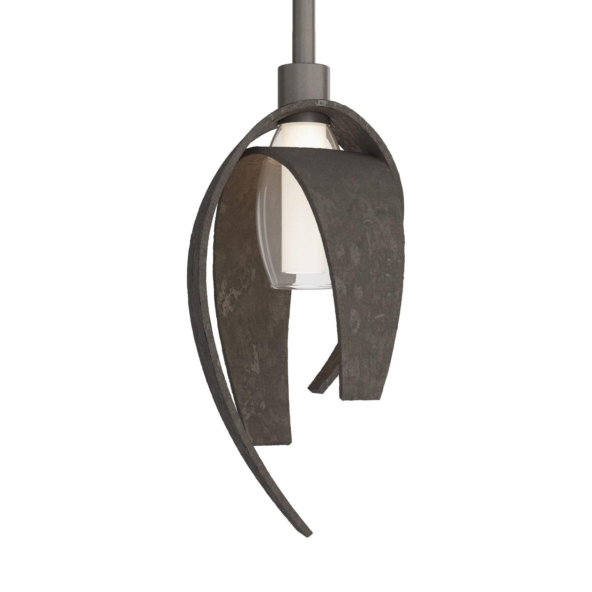 Corona Mini Pendant 1-Light in Dark Smoke