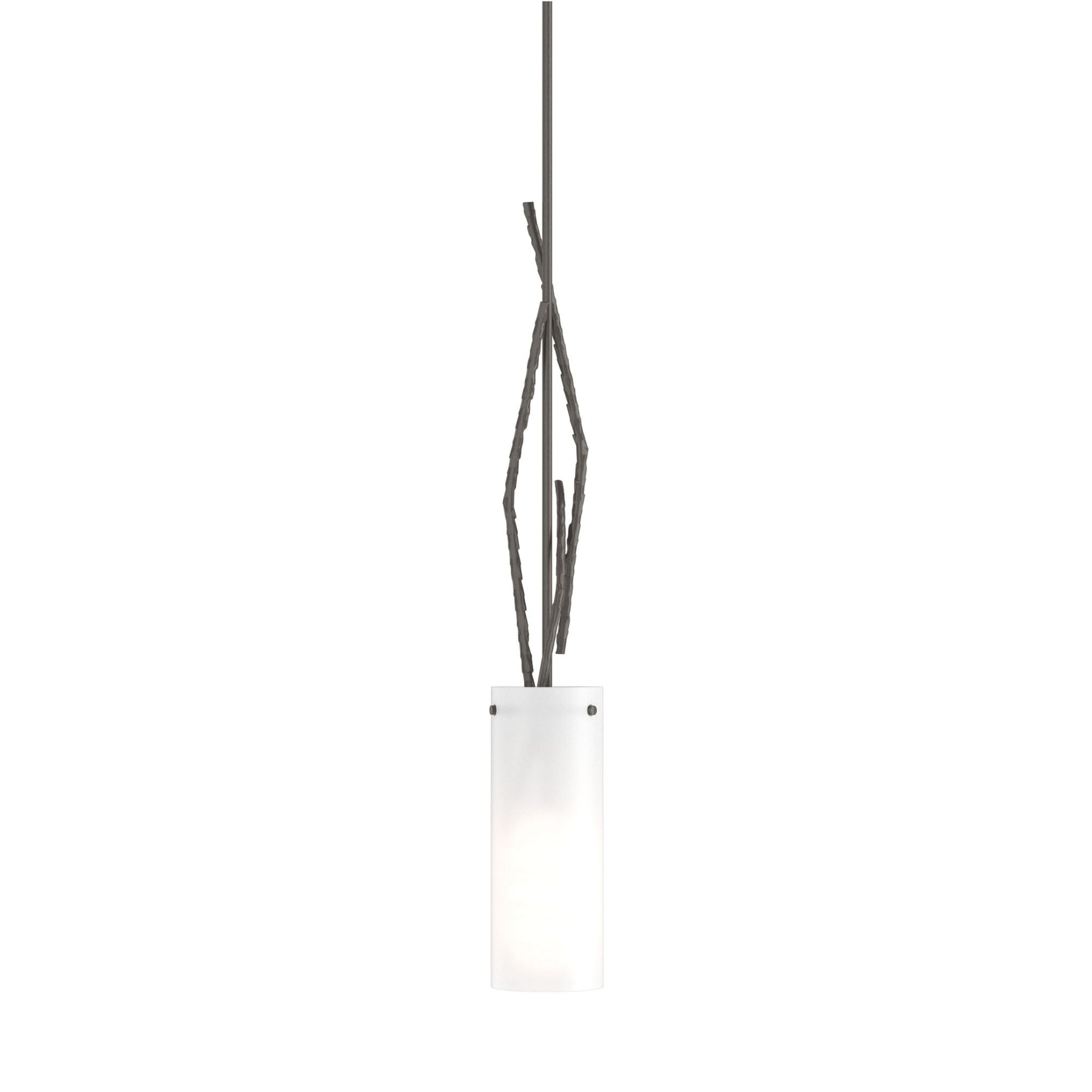 Brindille Mini Pendant 1-Light Opal Glass (GG) in Dark Smoke