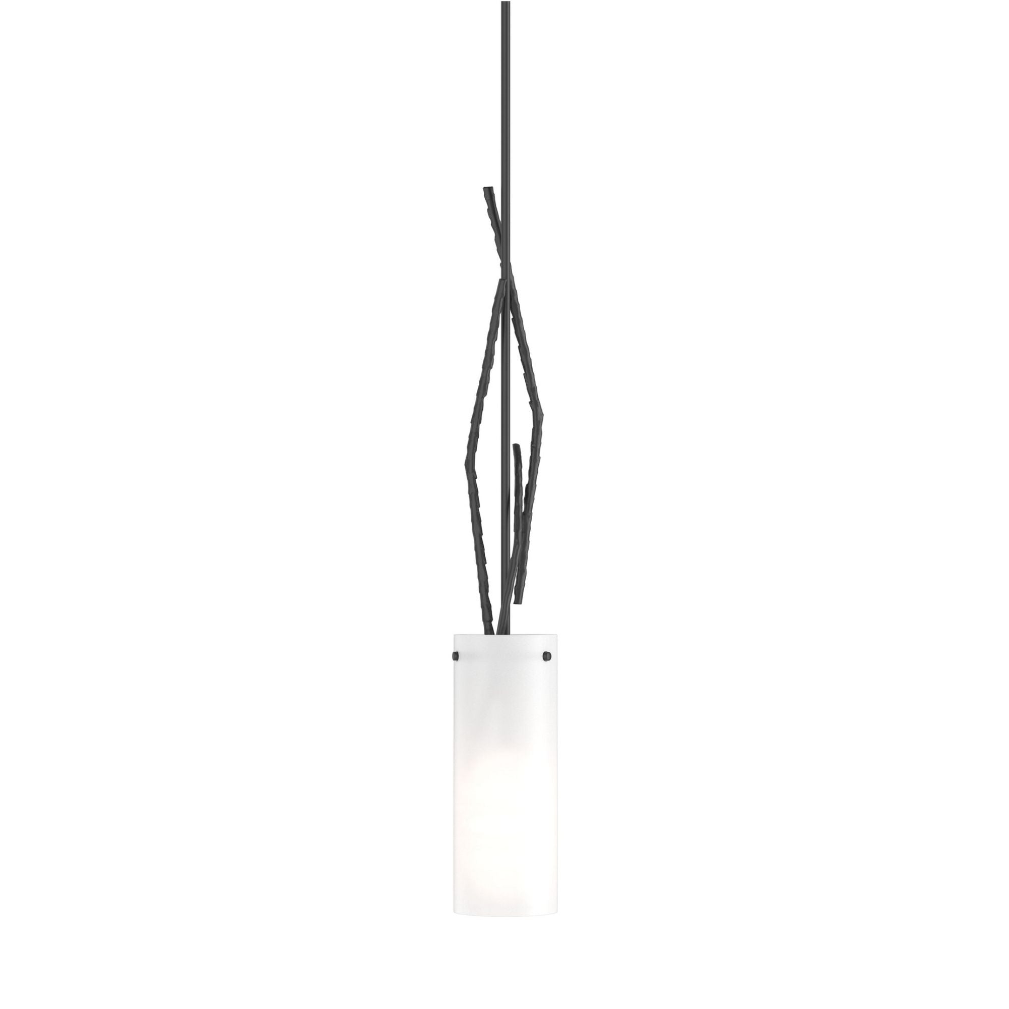 Brindille Mini Pendant 1-Light Opal Glass (GG) in Black