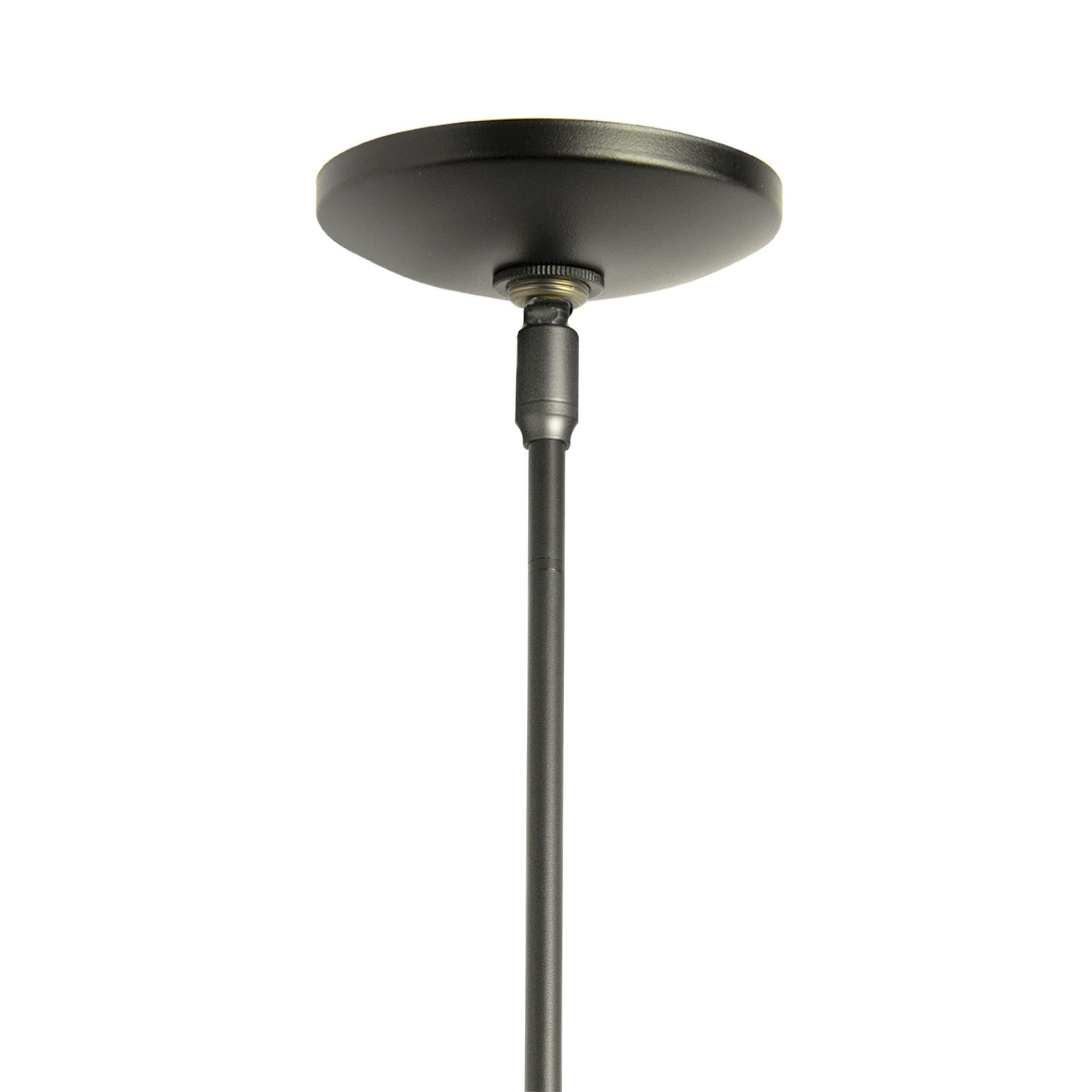 Erlenmeyer Mini Pendant 1-Light Clear Glass (ZM) in Dark Smoke