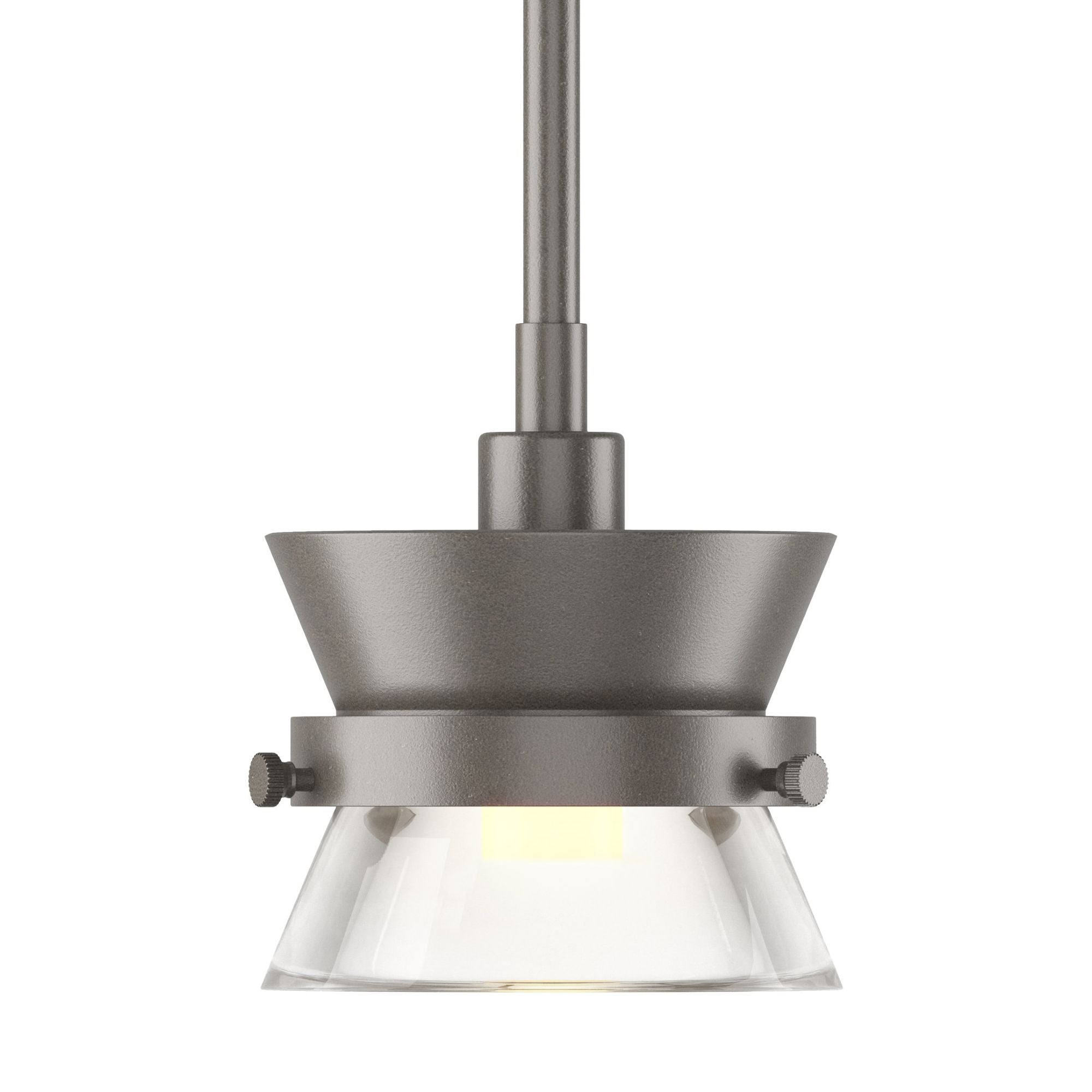 Apparatus Mini Pendant 1-Light Clear Glass (ZM) in Dark Smoke