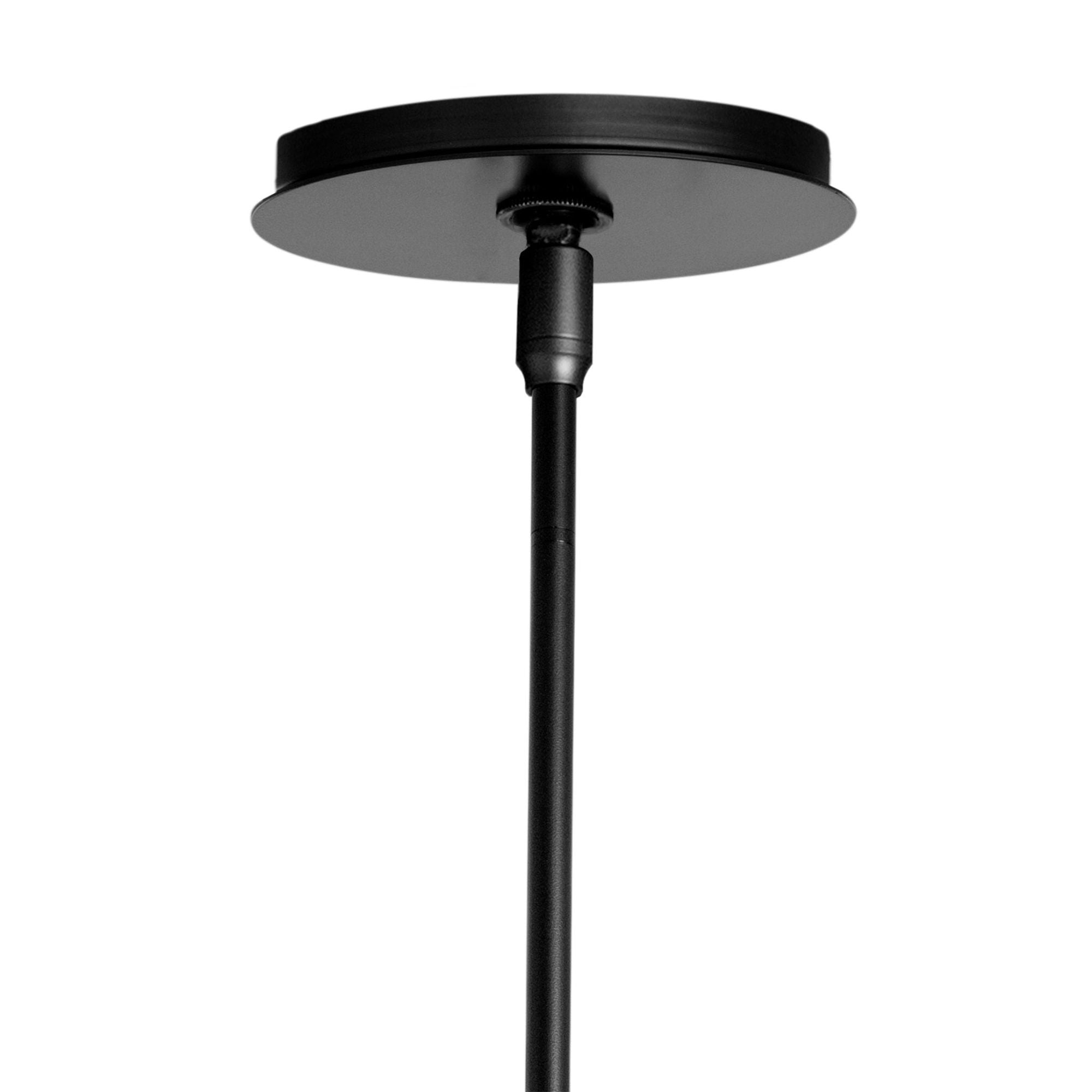 Exos Small Mini Pendant 1-Light Opal Glass (GG) in Black