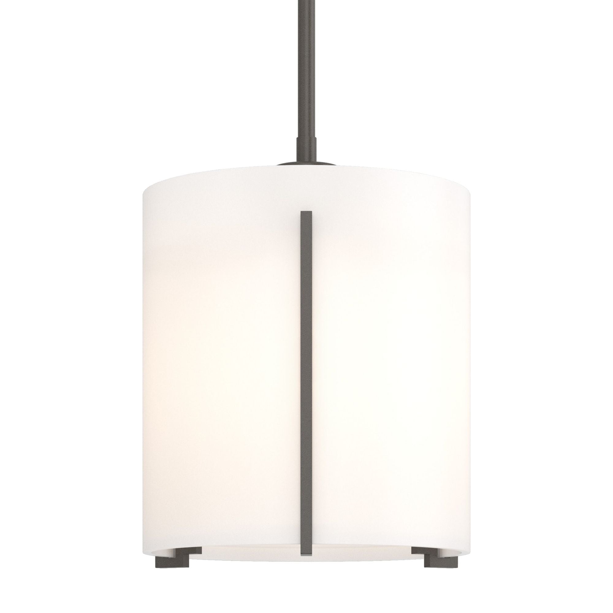 Exos Large Mini Pendant 1-Light Opal Glass (GG) in Dark Smoke