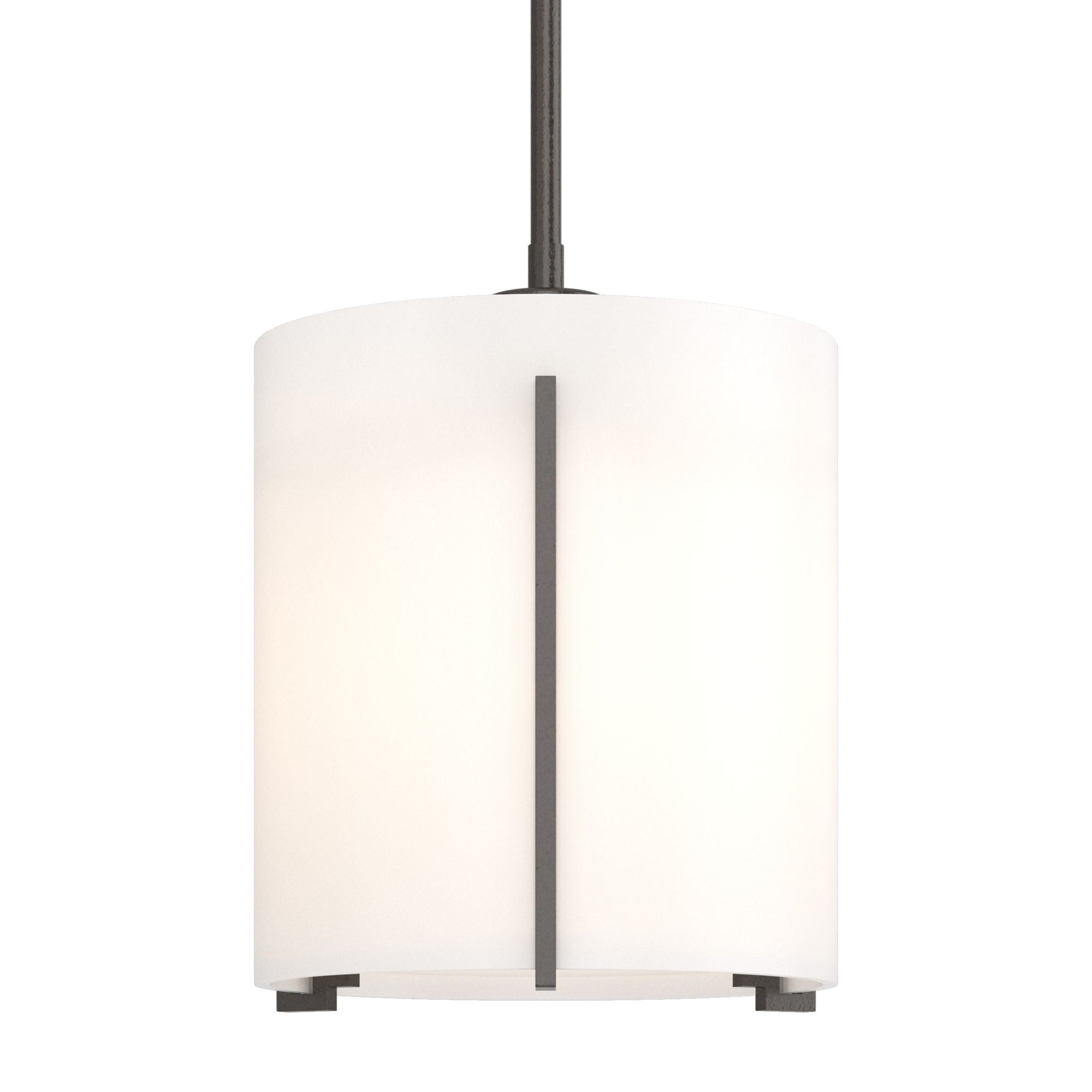 Exos Large Mini Pendant 1-Light Opal Glass (GG) in Oil Rubbed Bronze