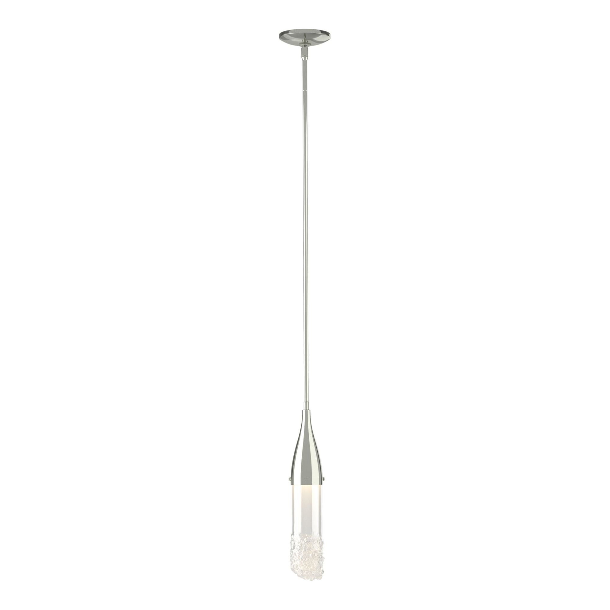 Fritz Mini Pendant 1-Light Clear Glass (ZM) in Sterling