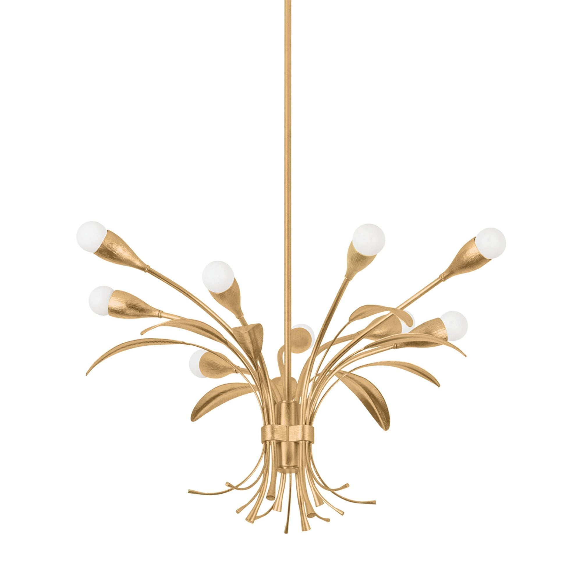 Bilston 9-Light Chandelier in Vintage Gold Leaf 28W x 19H