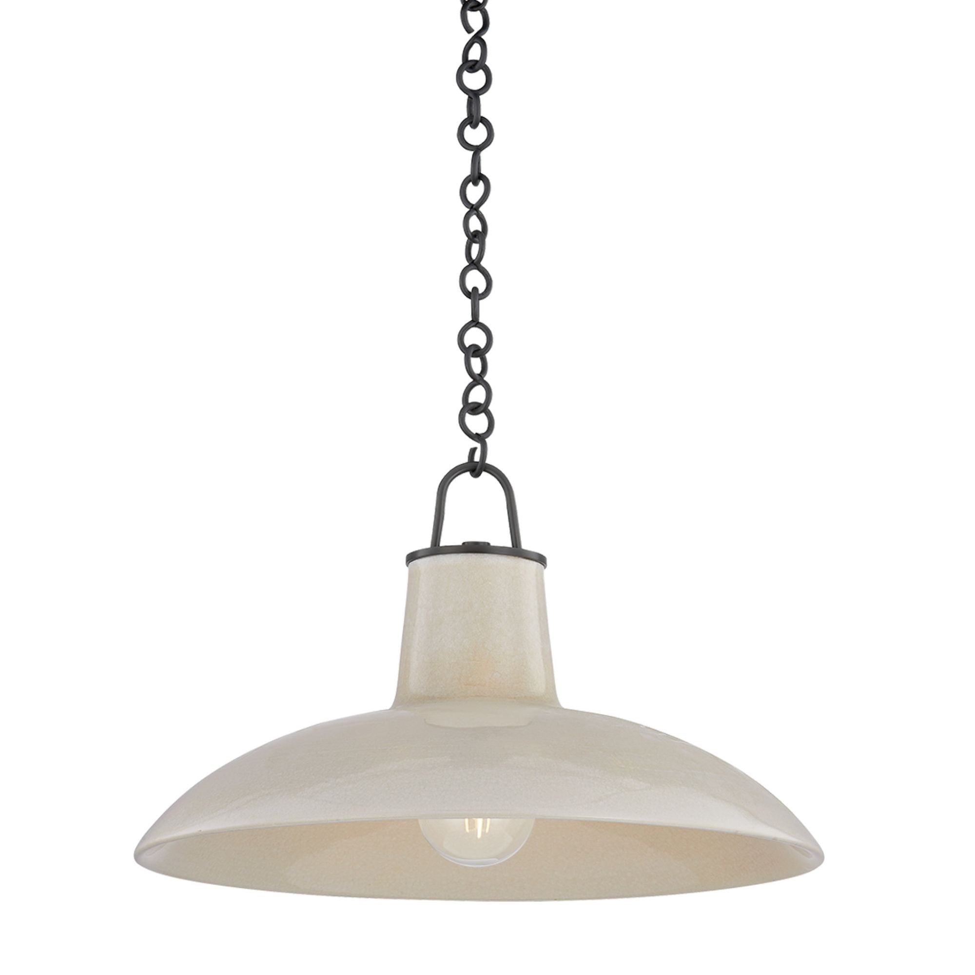 Pottersville 1-Light Pendant in Distressed Bronze 18W x 11.25H