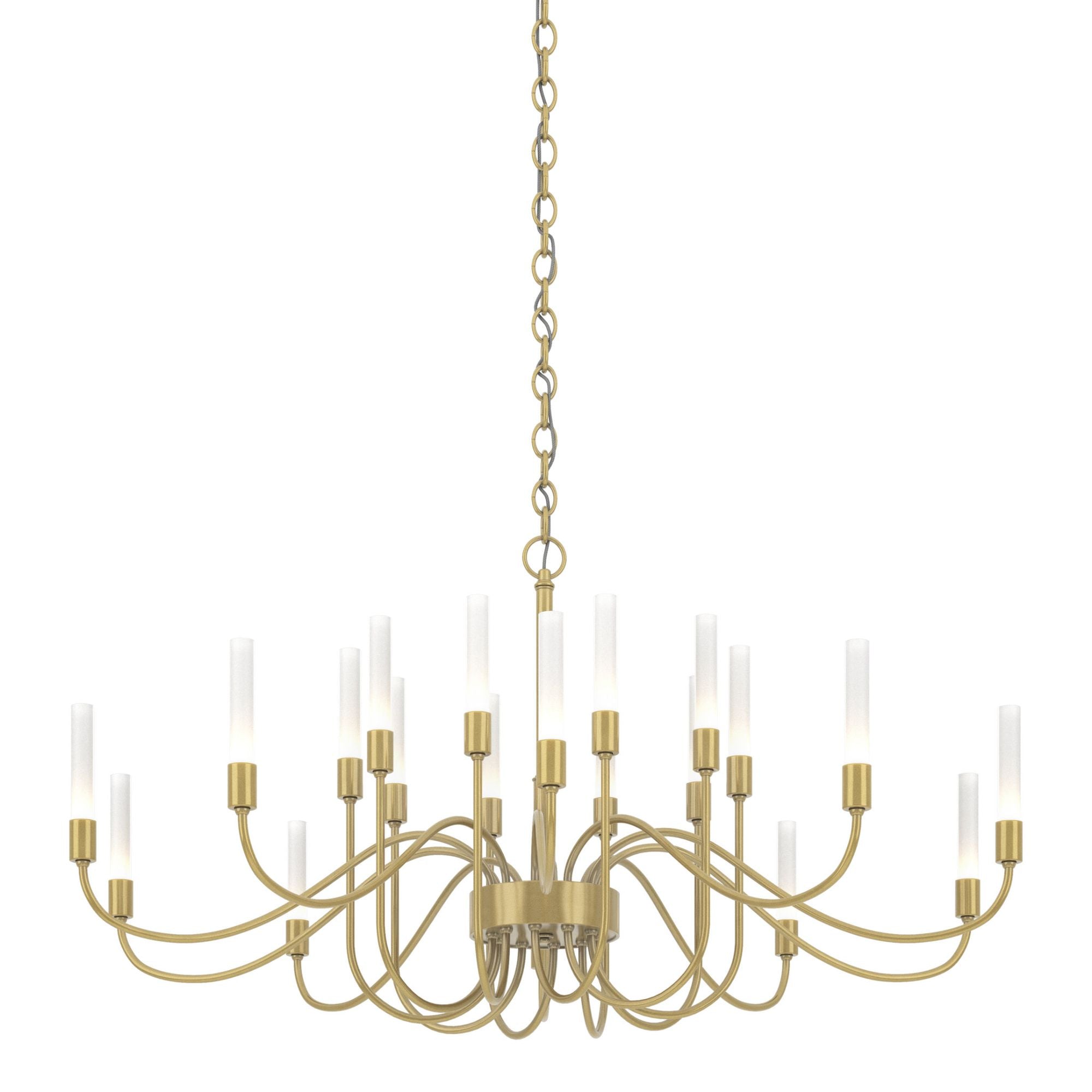 Lisse 20 Arm Chandelier 20-Light in Modern Brass