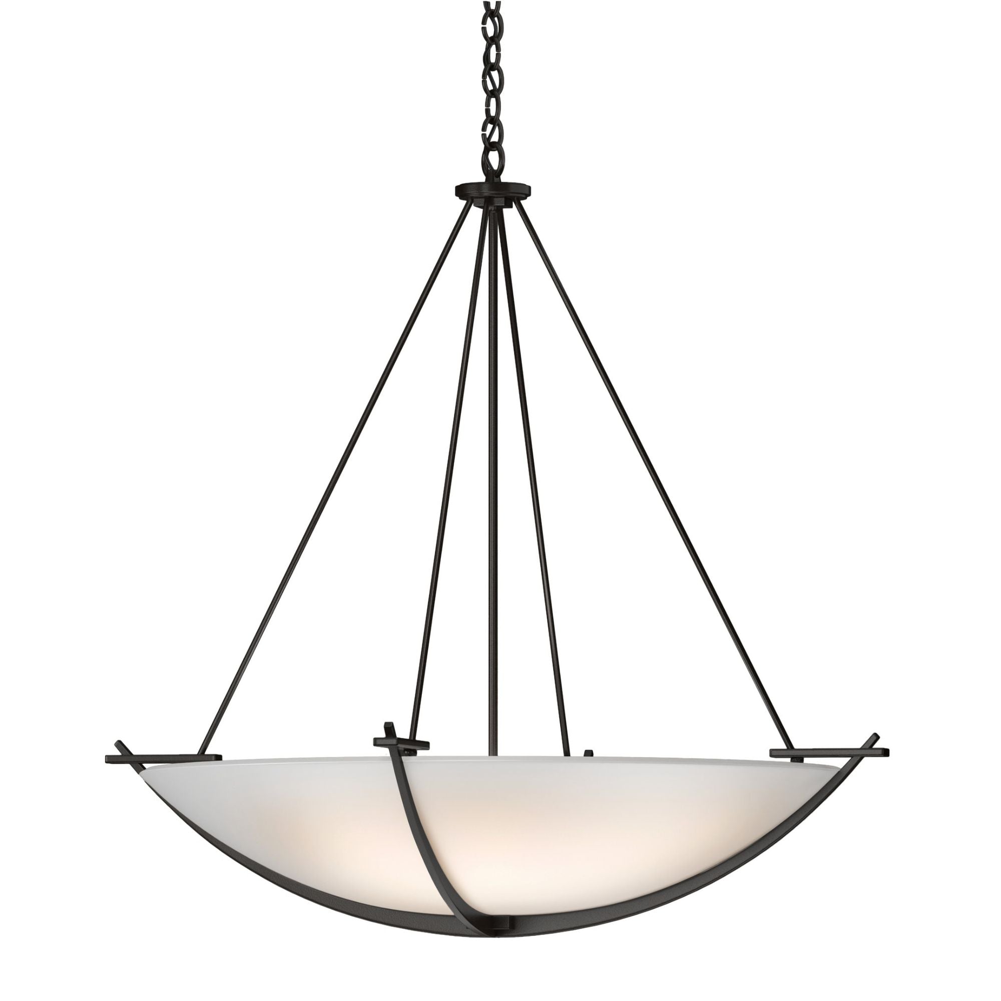 Compass Large Scale Pendant 3-Light Opal Glass (GG) in Oil Rubbed Bronze