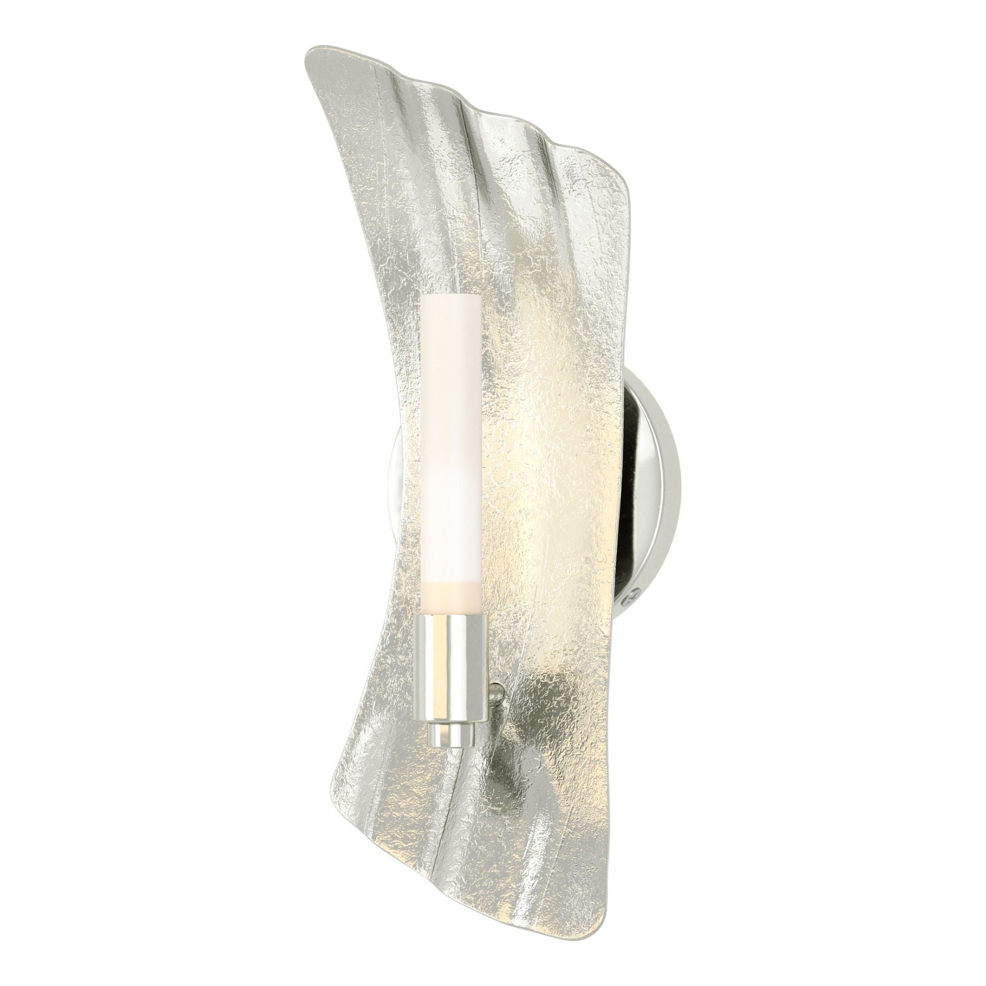 Crest 1-Light Sconce 1-Light Frosted Glass (FD) in Sterling