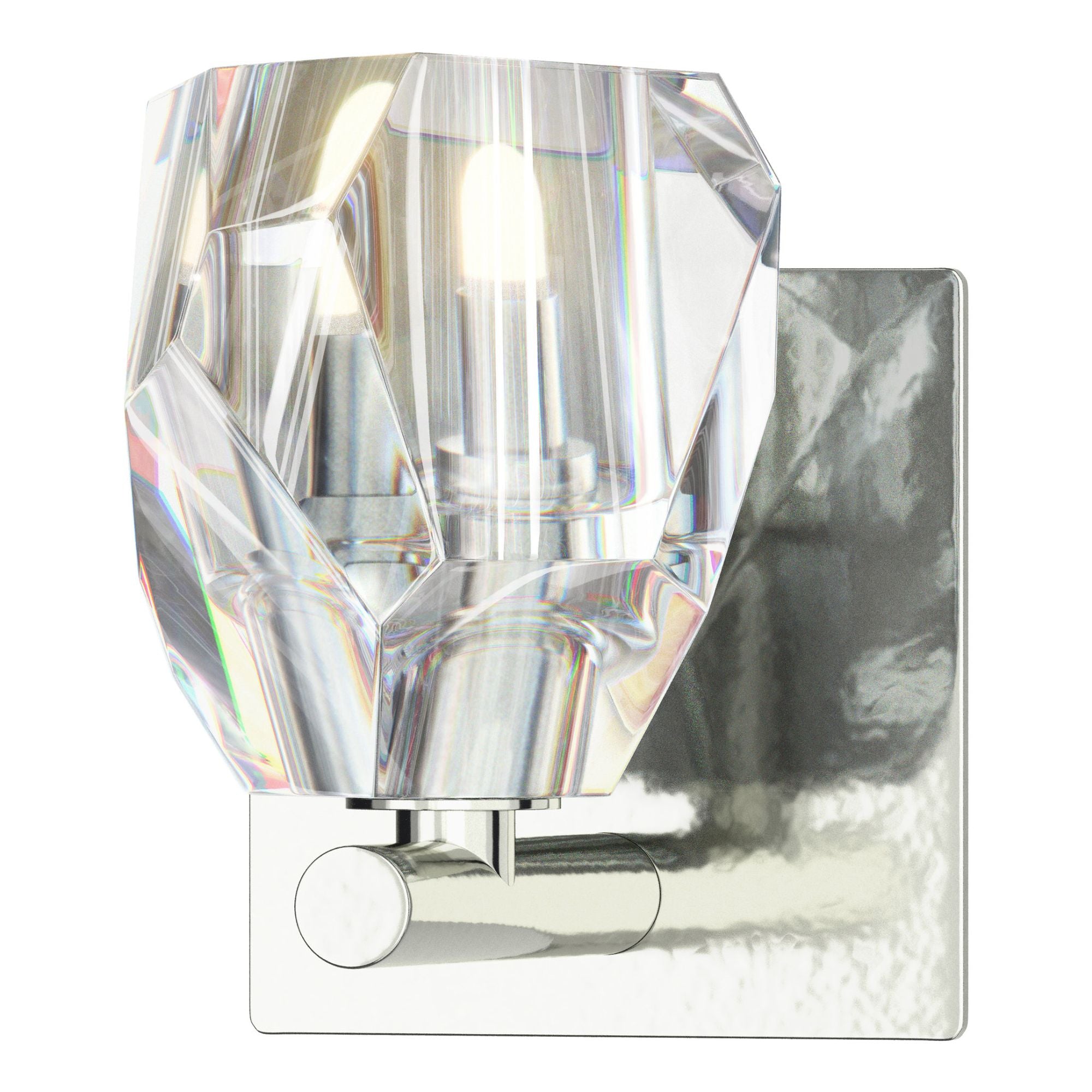 Gatsby 1-Light Bath Sconce 1-Light Crystal in Sterling