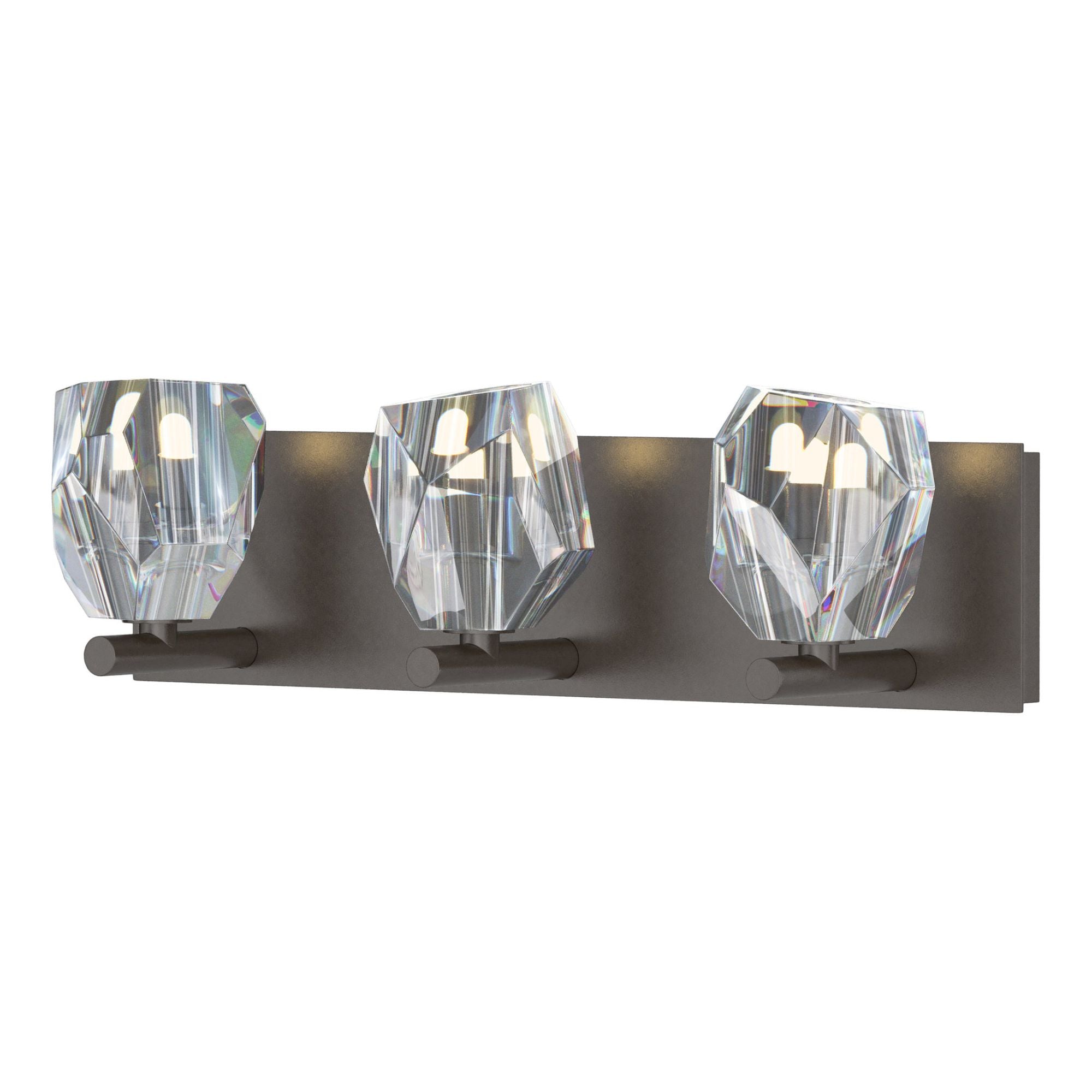 Gatsby 3-Light Bath Sconce 3-Light Crystal in Oil Rubbed Bronze