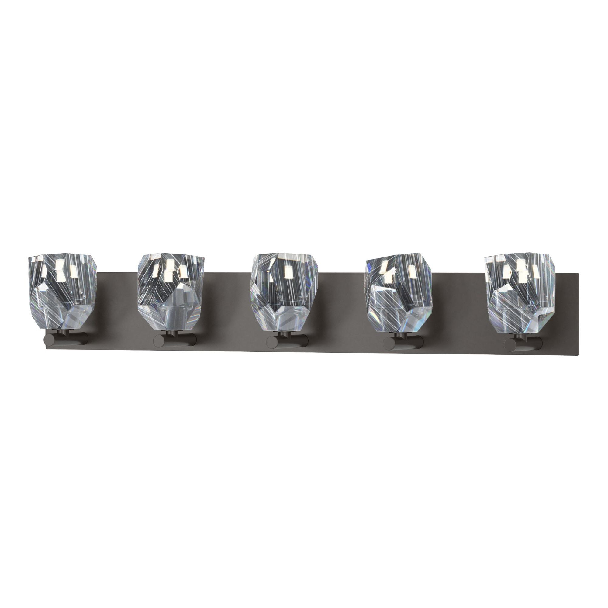 Gatsby 5-Light Bath Sconce 5-Light Crystal in Oil Rubbed Bronze