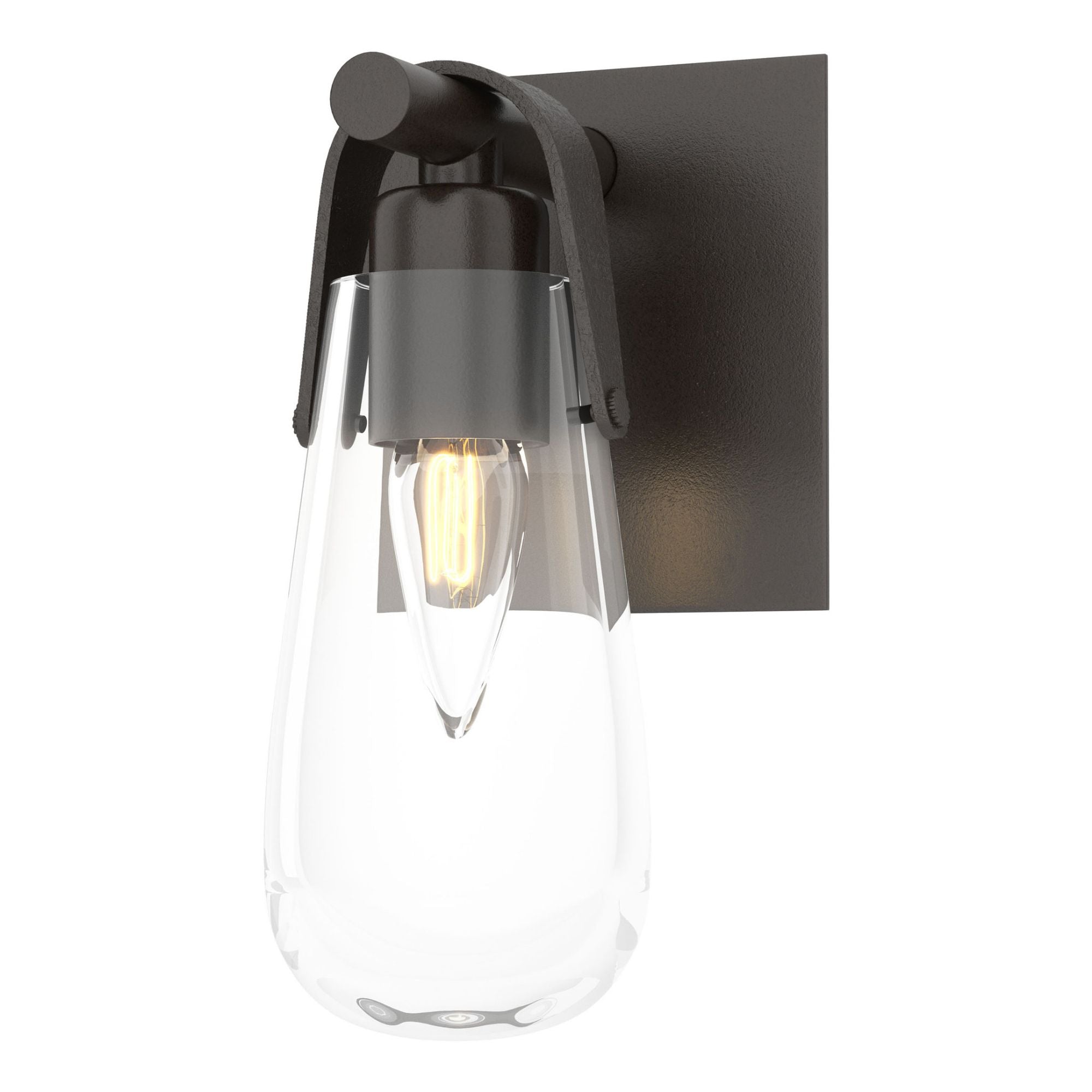 Eos 1-Light Bath Sconce 1-Light Clear Glass (ZM) in Oil Rubbed Bronze
