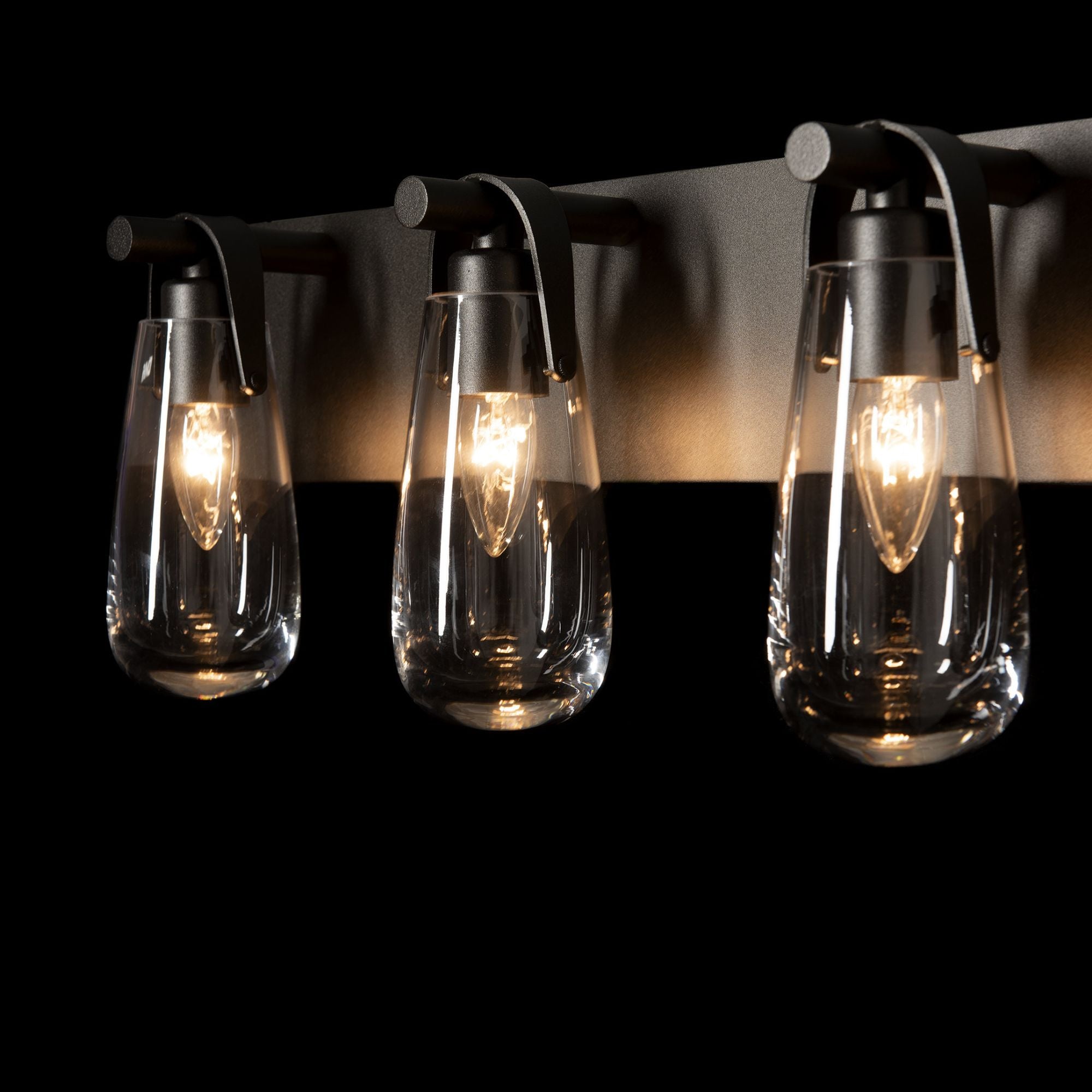 Eos 5-Light Bath Sconce 5-Light Clear Glass (ZM) in Oil Rubbed Bronze