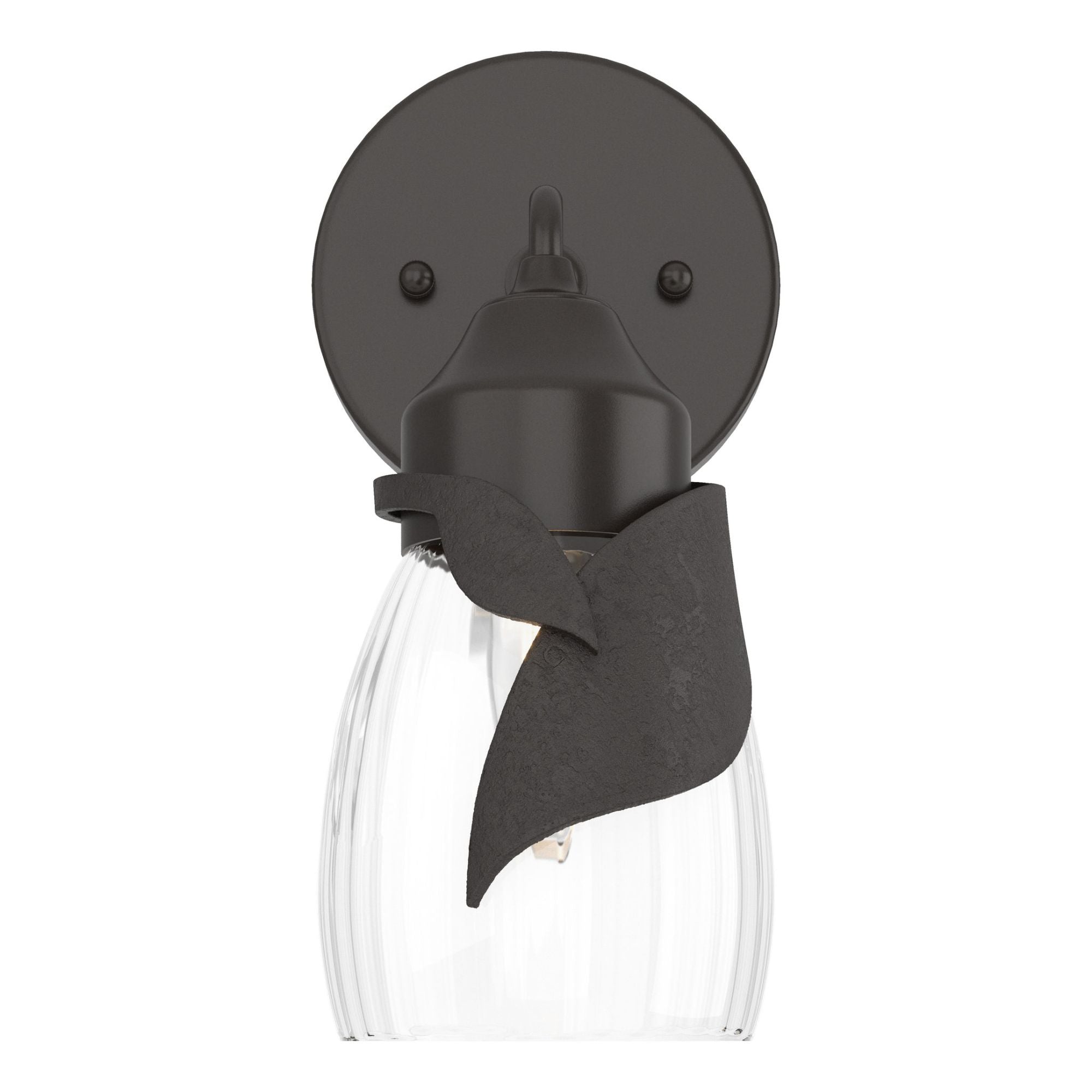 Lapas Water Glass 1-Light Bath Sconce 1-Light Water Glass (LL) in Oil Rubbed Bronze