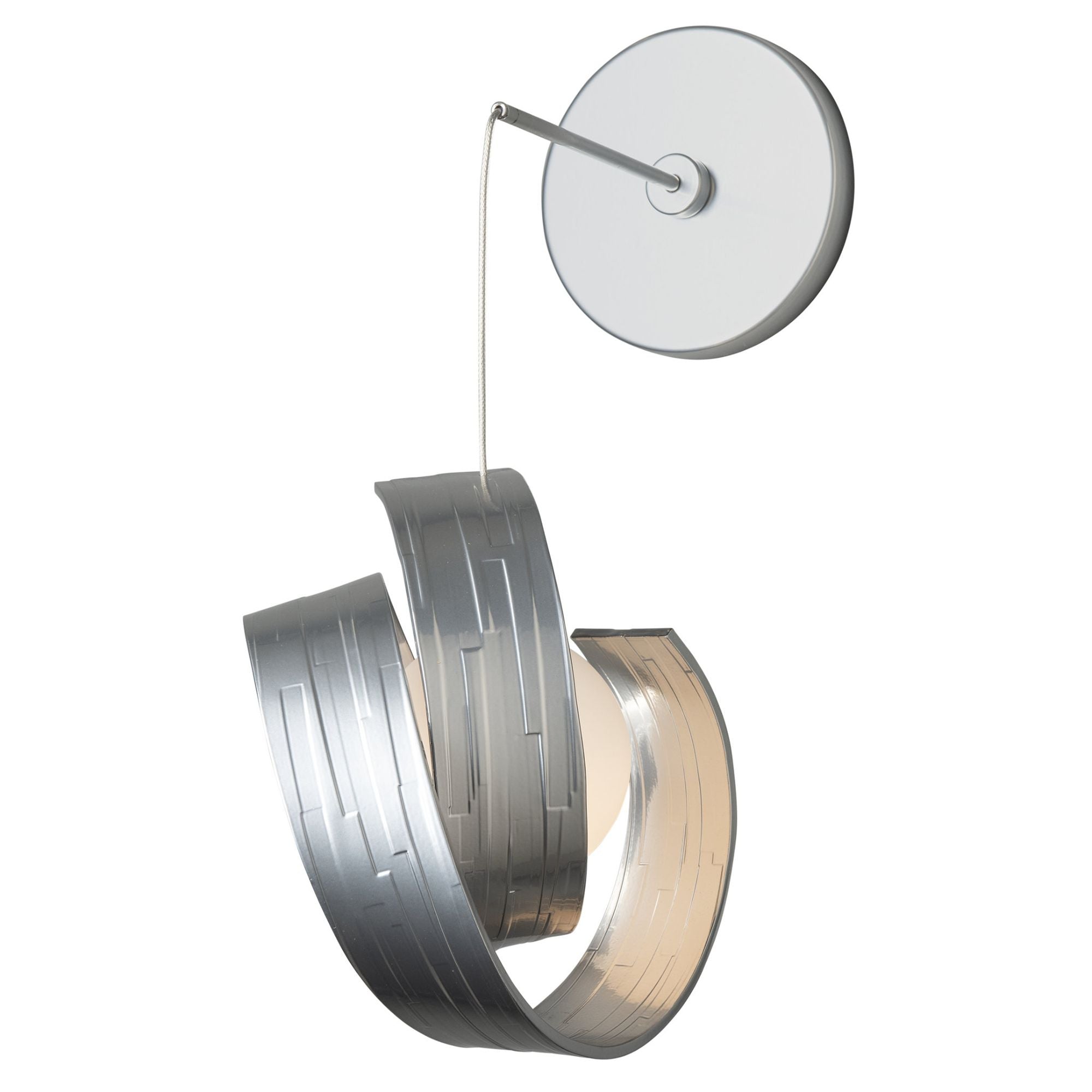 Riza Low Voltage Sconce 1-Light Opal Glass (GG) in Sterling