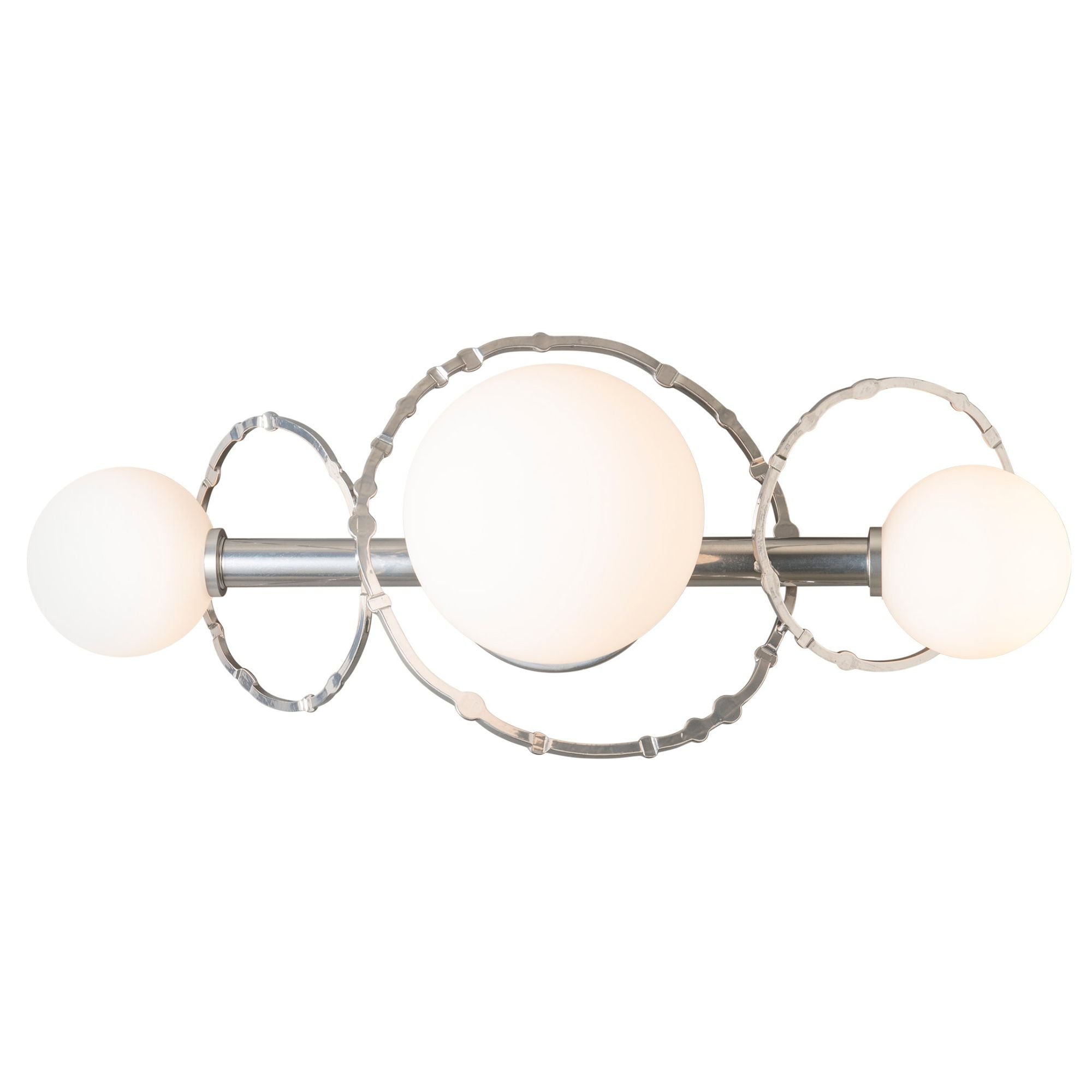 Olympus 3-Light Bath Sconce 3-Light Opal Glass (GG) in Sterling