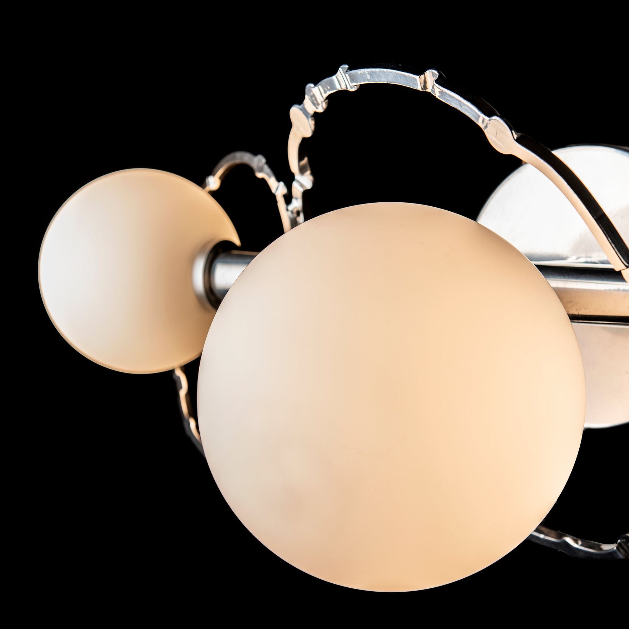 Olympus 3-Light Bath Sconce 3-Light Opal Glass (GG) in Sterling