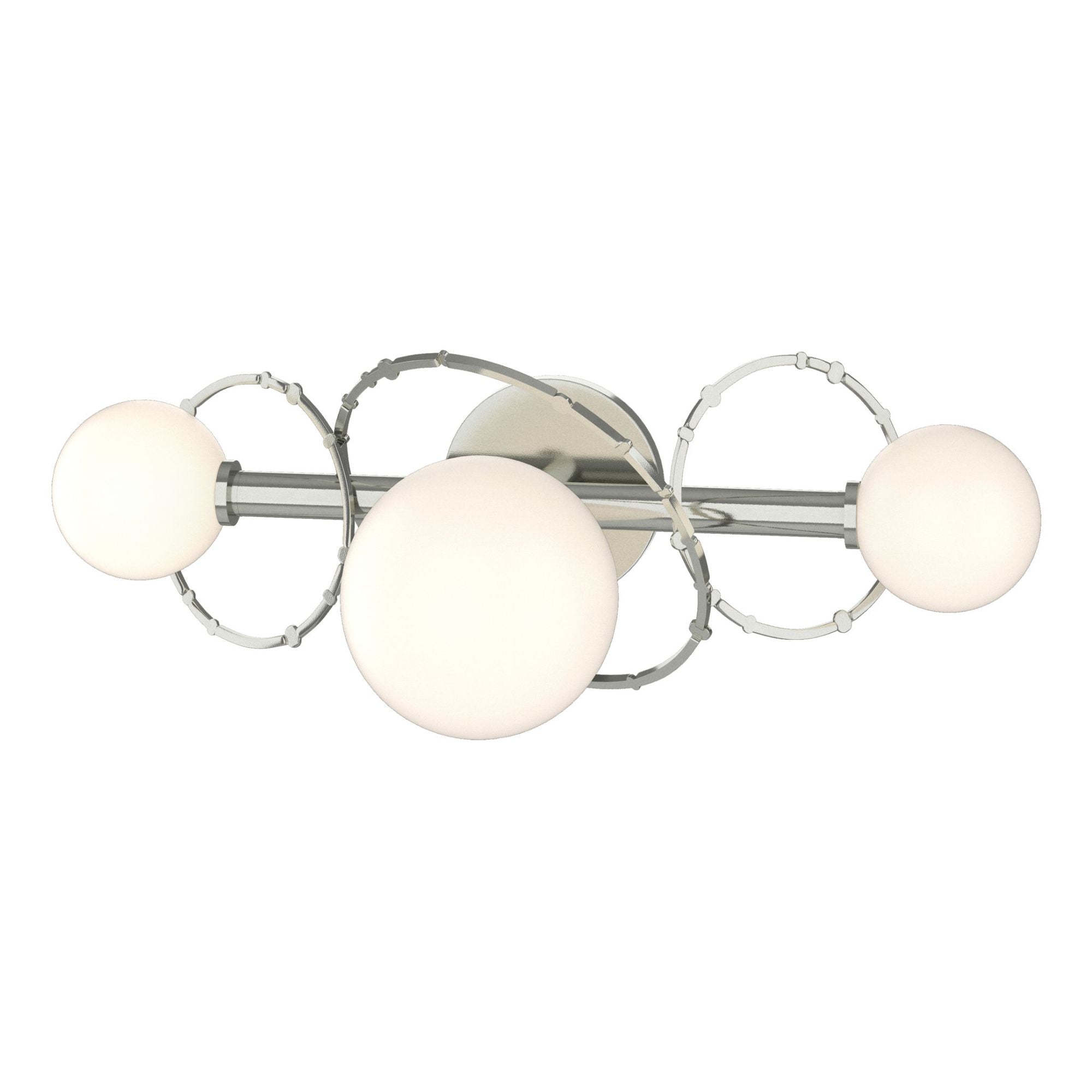 Olympus 3-Light Bath Sconce 3-Light Opal Glass (GG) in Sterling