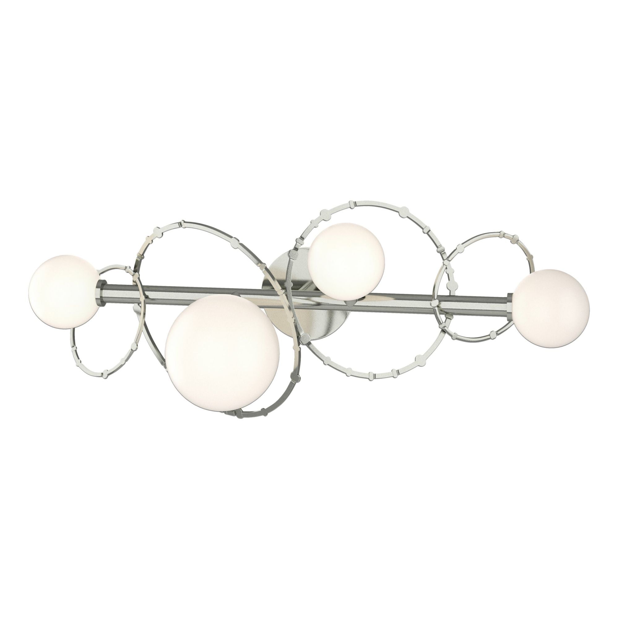 Olympus 4-Light Bath Sconce 4-Light Opal Glass (GG) in Sterling