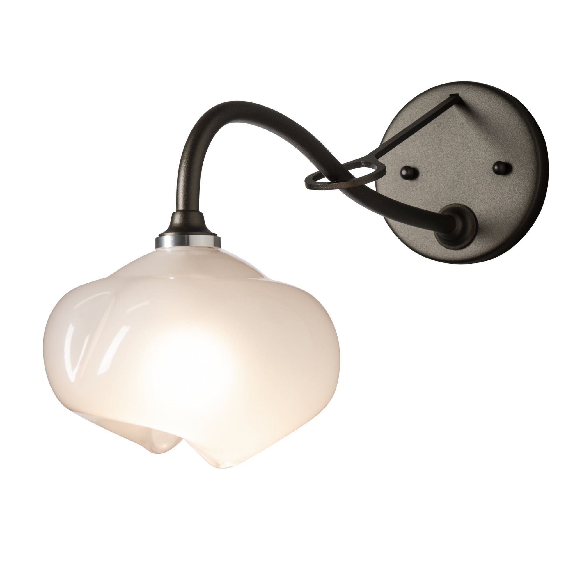 Ume 1-Light Long-Arm Sconce 1-Light Frosted Glass (FD) in Oil Rubbed Bronze