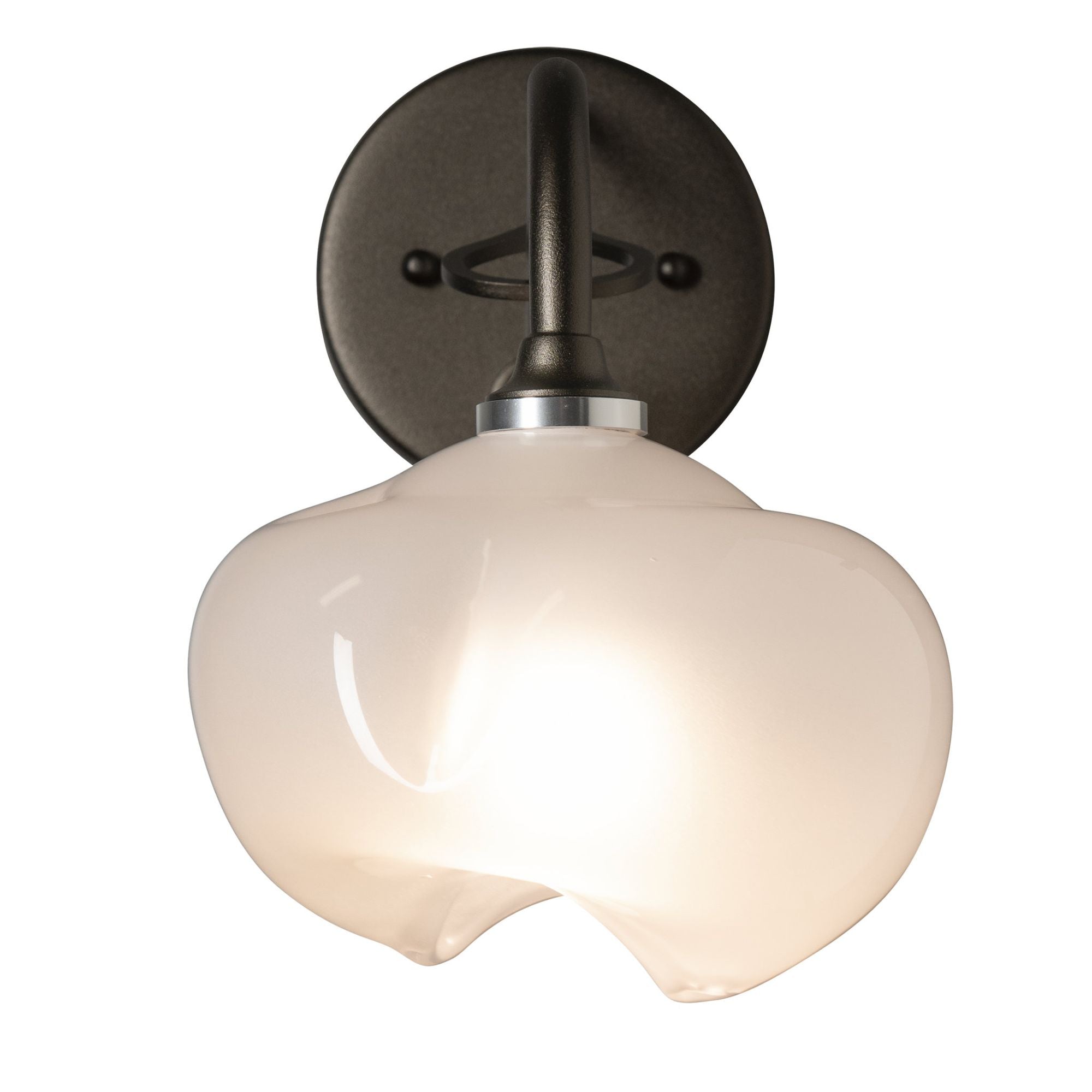 Ume 1-Light Long-Arm Sconce 1-Light Frosted Glass (FD) in Oil Rubbed Bronze