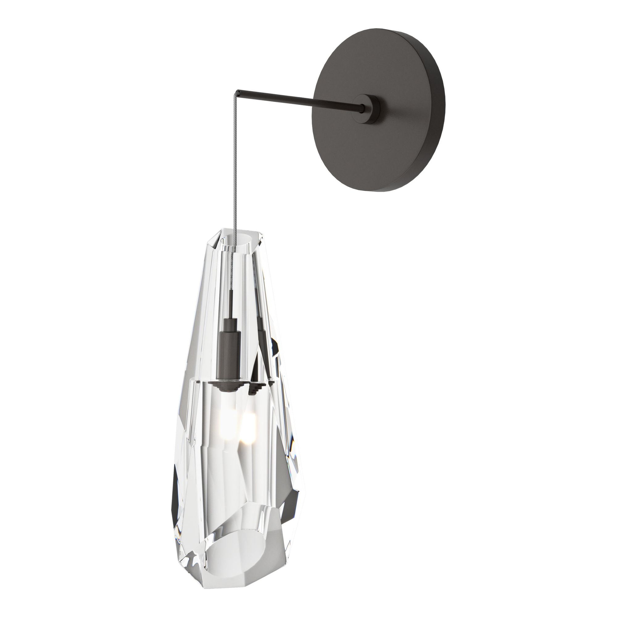 Luma Low Voltage Sconce 1-Light Crystal (CR) in Oil Rubbed Bronze