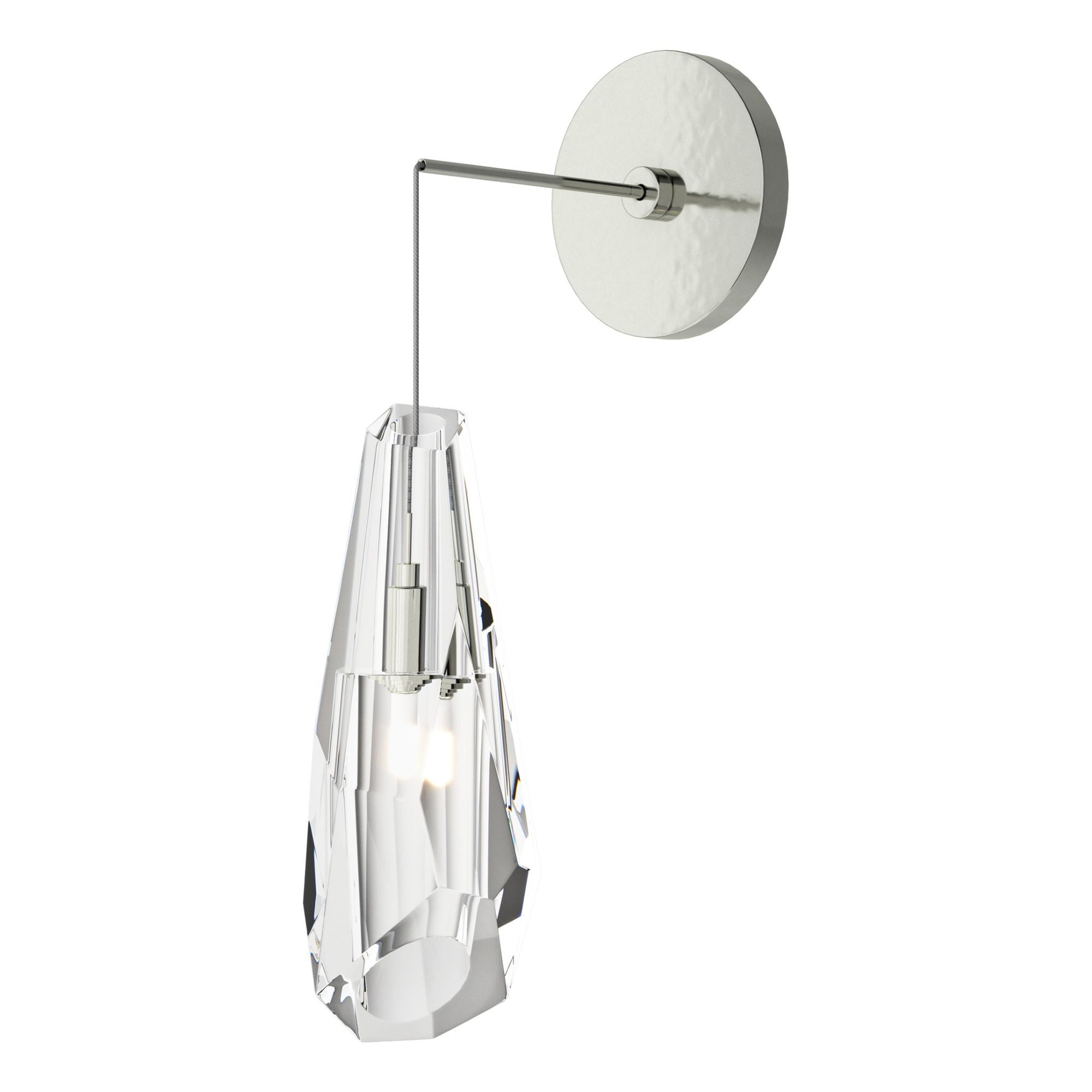 Luma Low Voltage Sconce 1-Light Crystal (CR) in Sterling