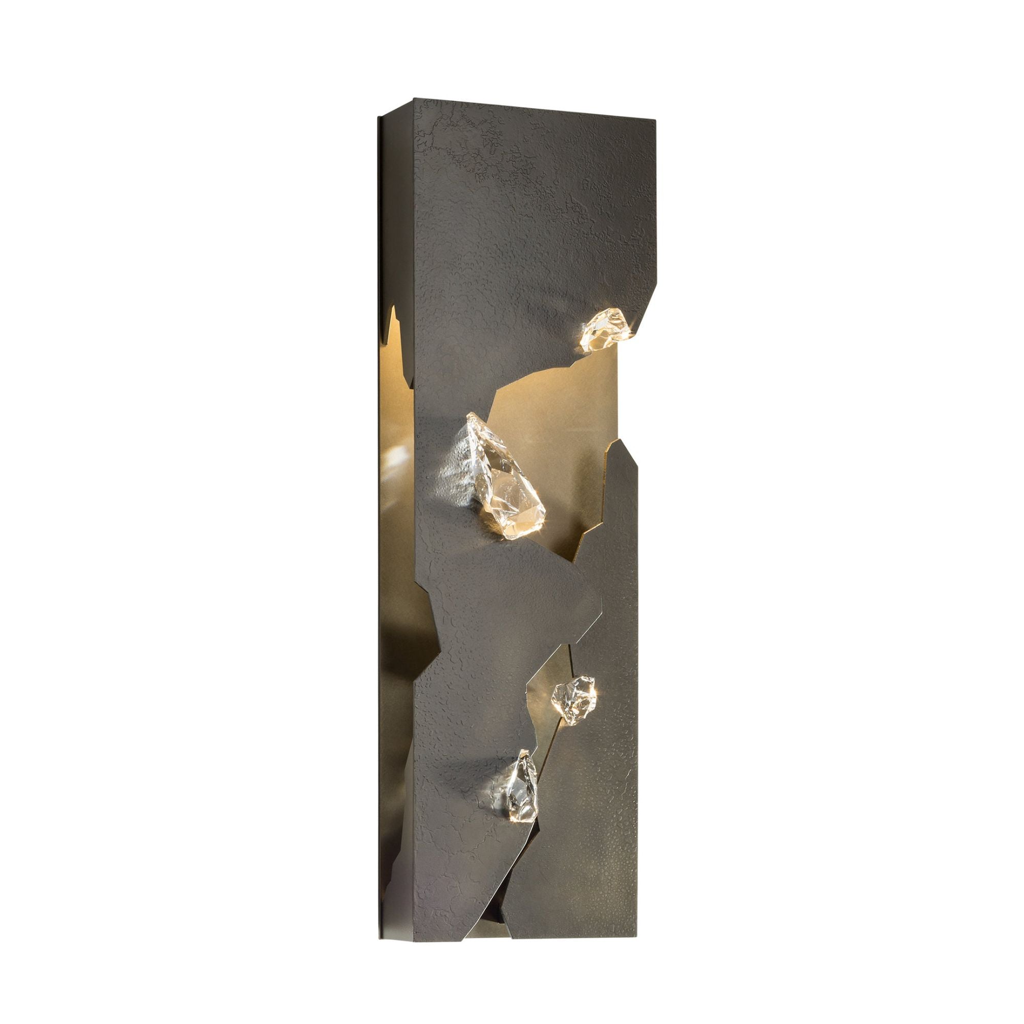 Trove LED Sconce Crystal LED in Dark Smoke