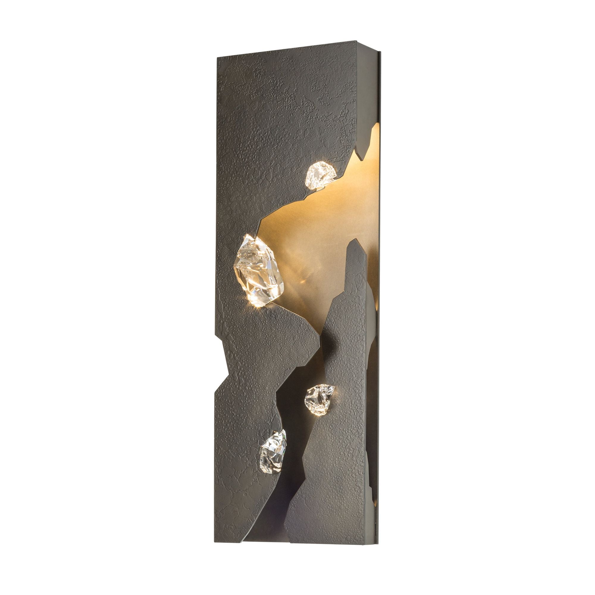 Trove LED Sconce Crystal LED in Dark Smoke