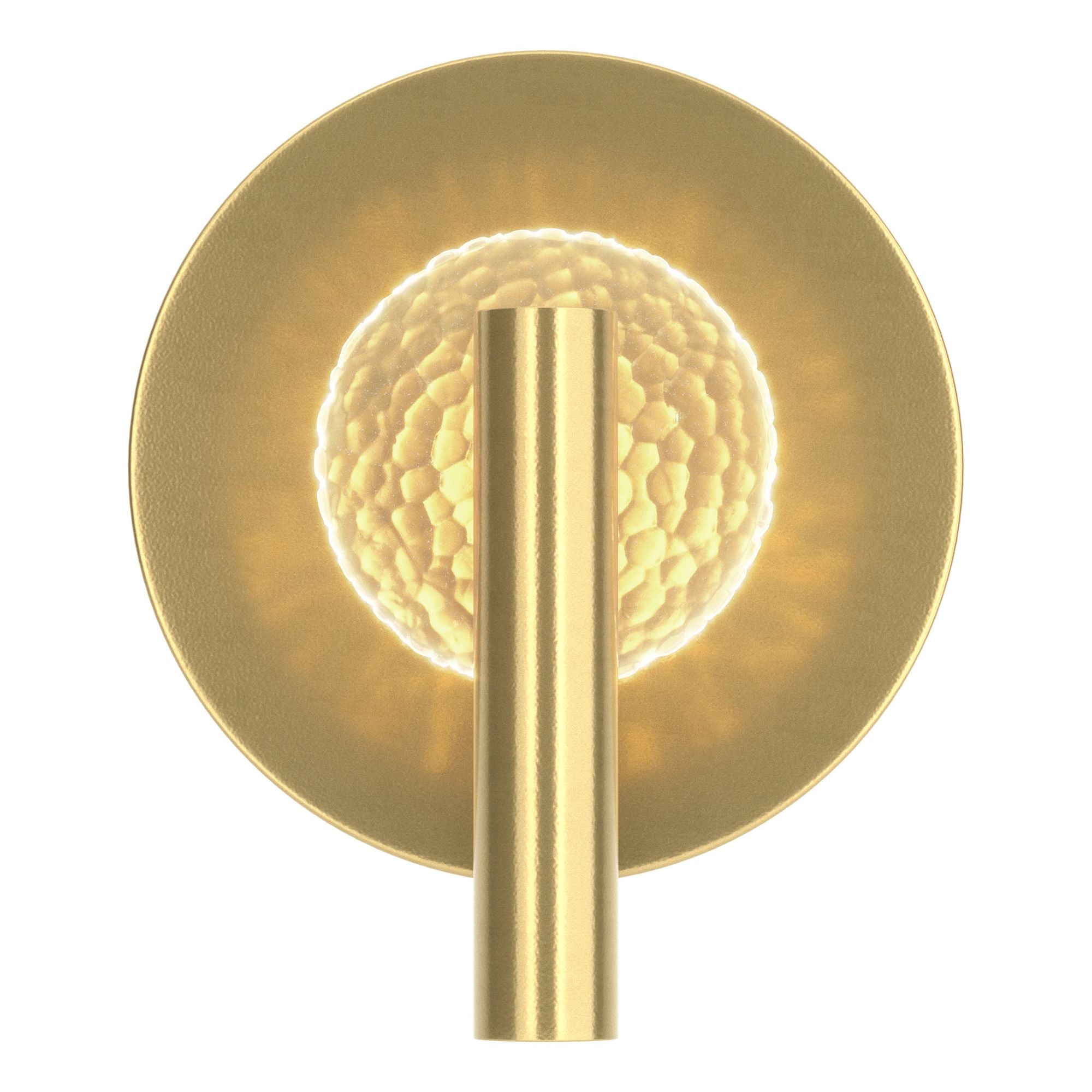 Solstice Sconce 1-Light Clear Glass (ZM) in Modern Brass