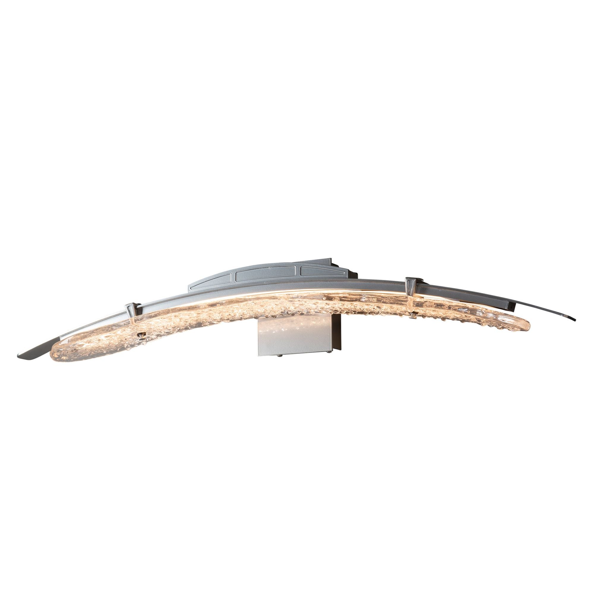 Glissade LED Bath Sconce LED Clear Glass (ZM) in Sterling